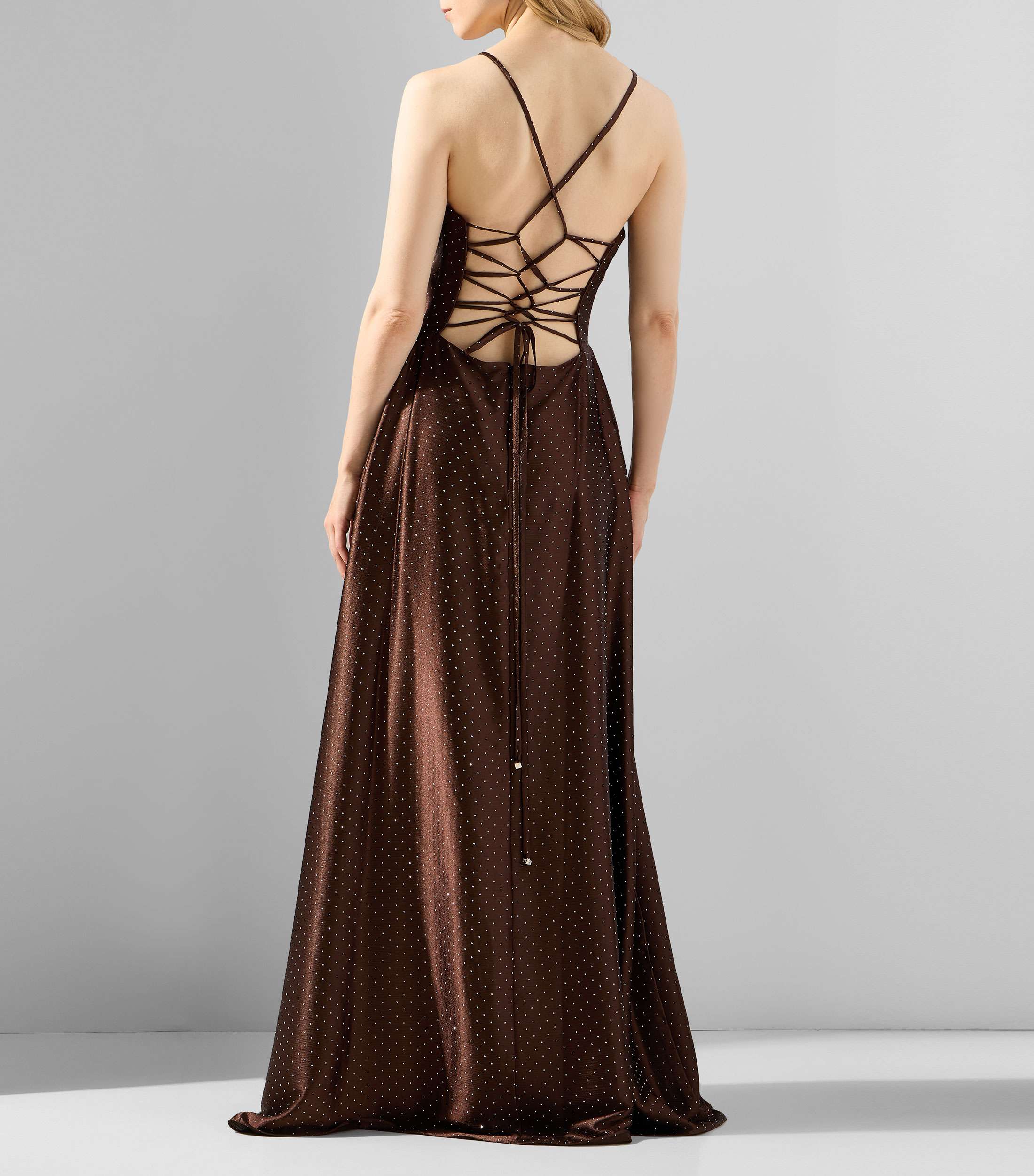 Vestido maxi fantasía Mujer