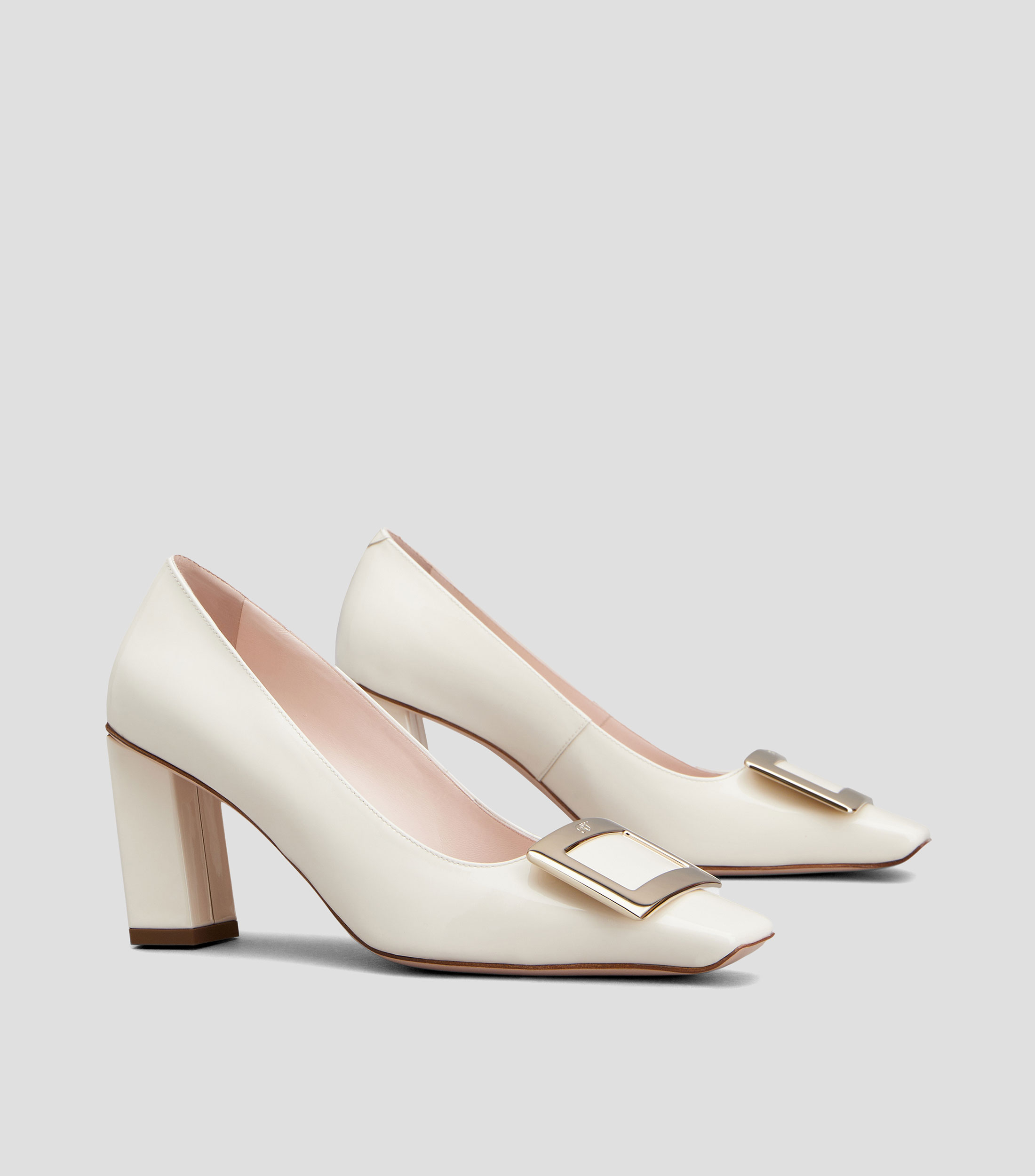 Zapatillas pump con tacón ancho Mujer