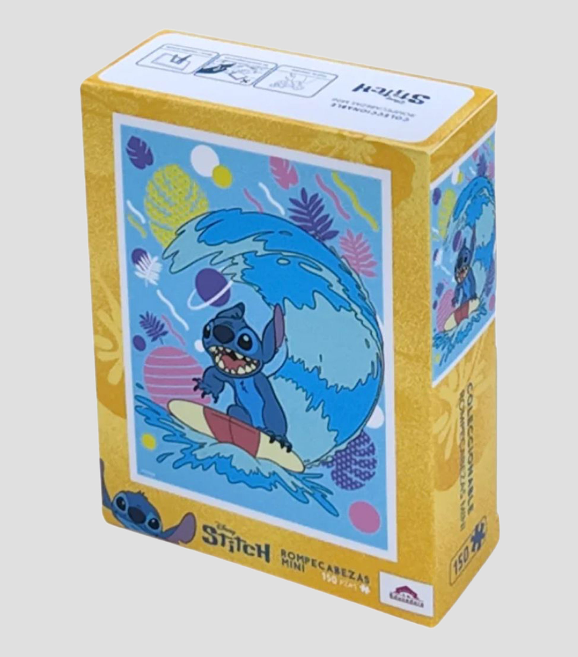 Rompecabezas Disney Stitch Surfeando 150 piezas