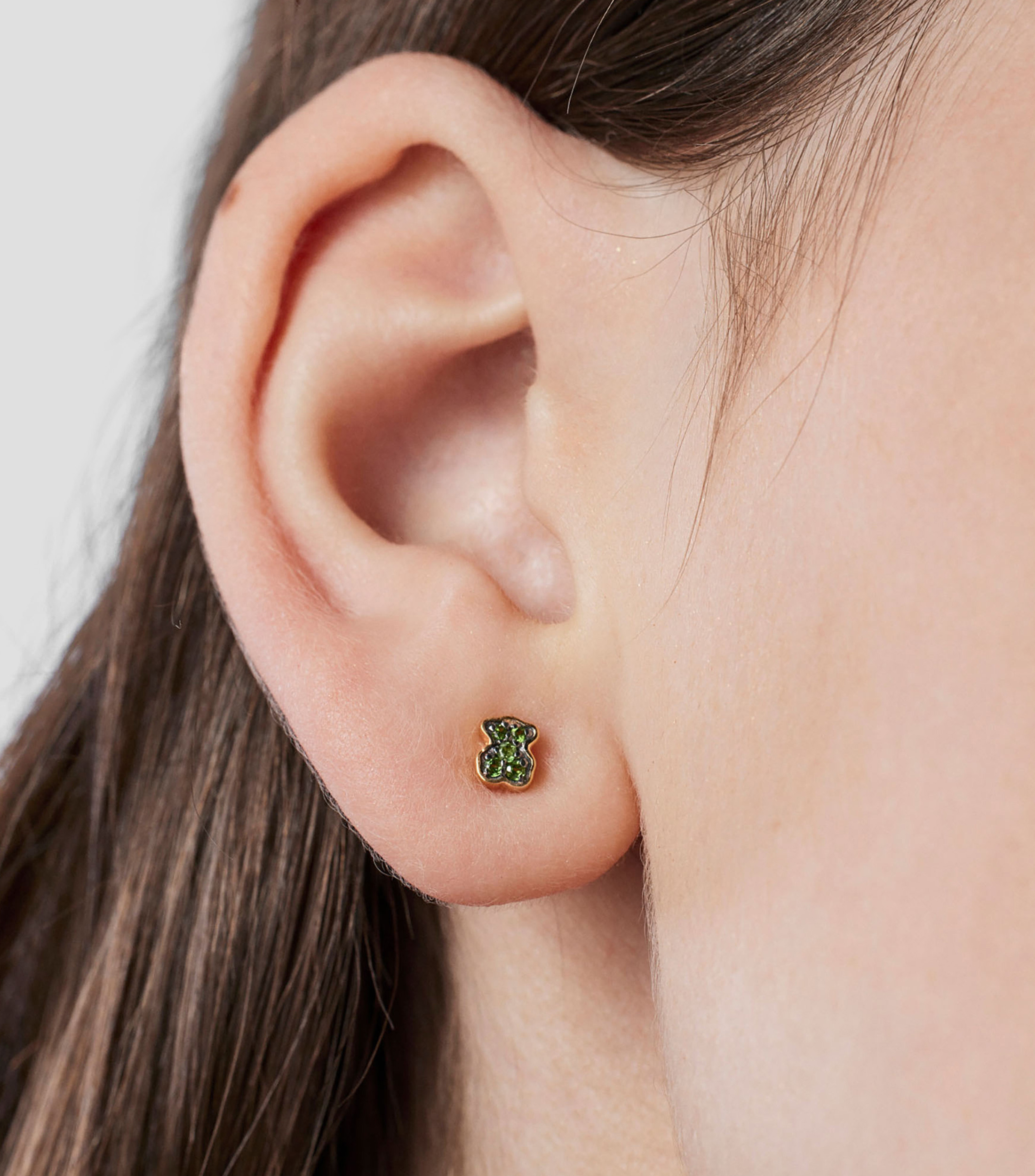 Aretes en plata .925 Oso New Motif Mujer