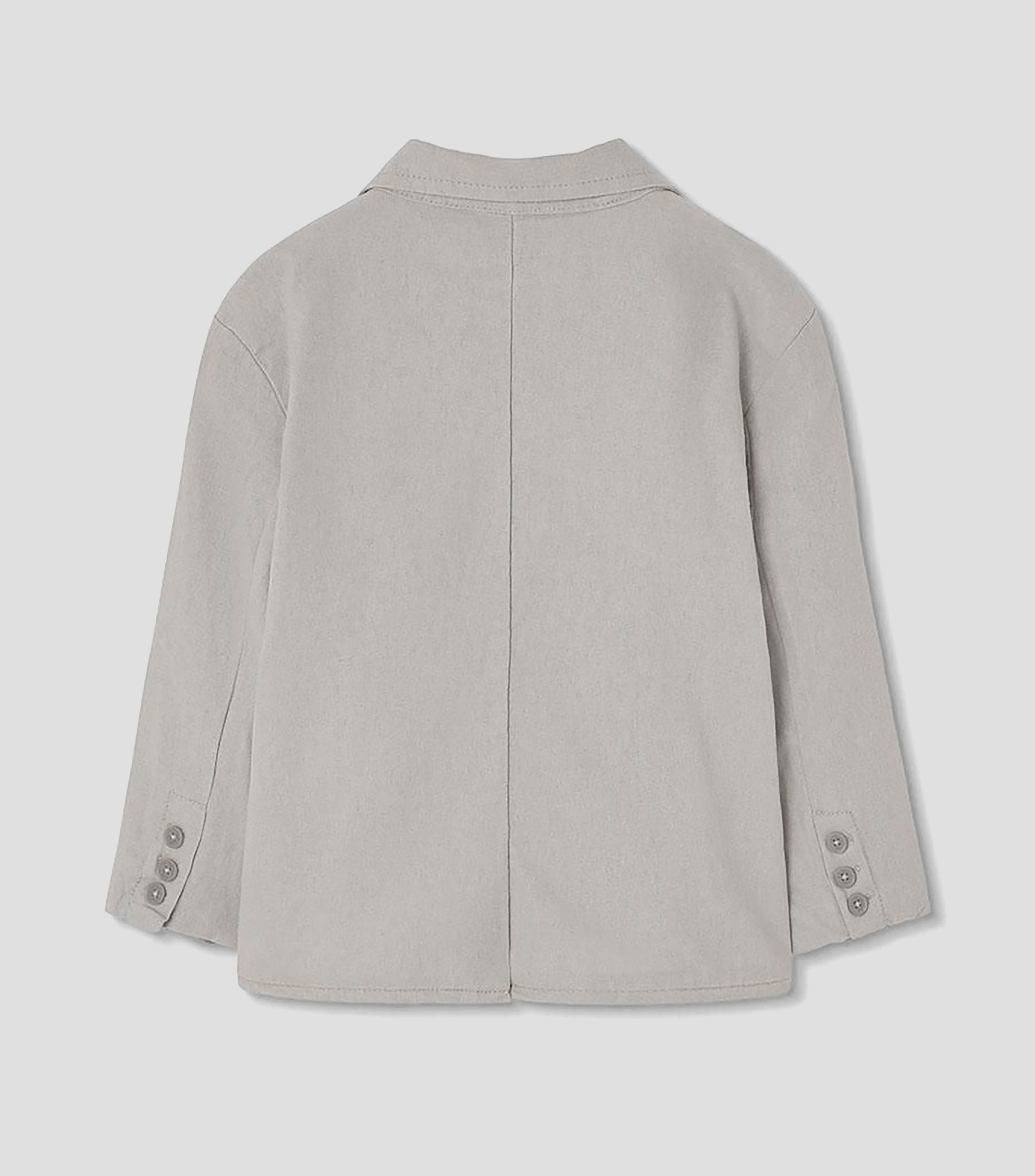 Saco casual de cuello V, manga larga y diseño sólido Niño