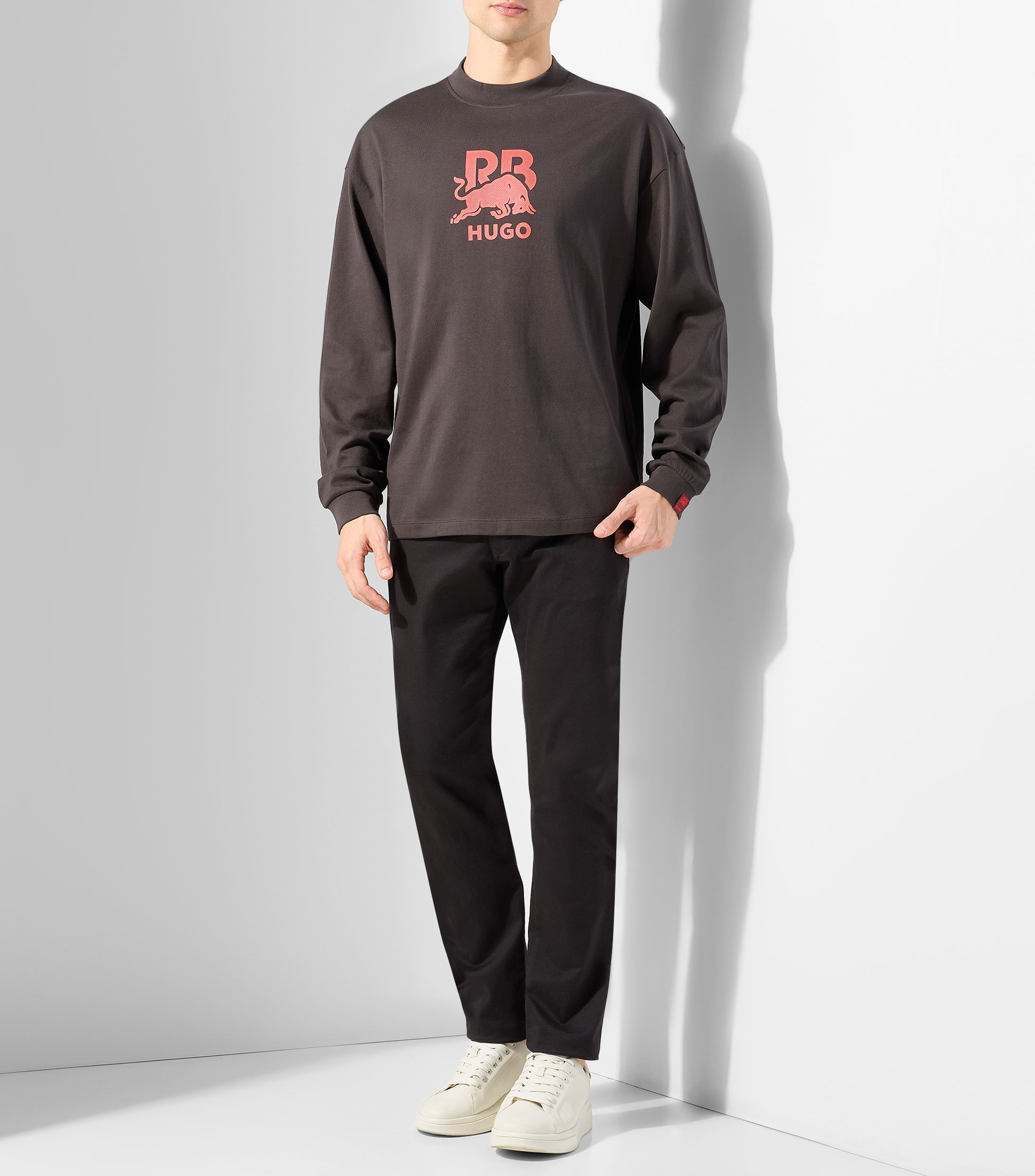 Sudadera HUGO x RB de algodón con figura de toro Hombre