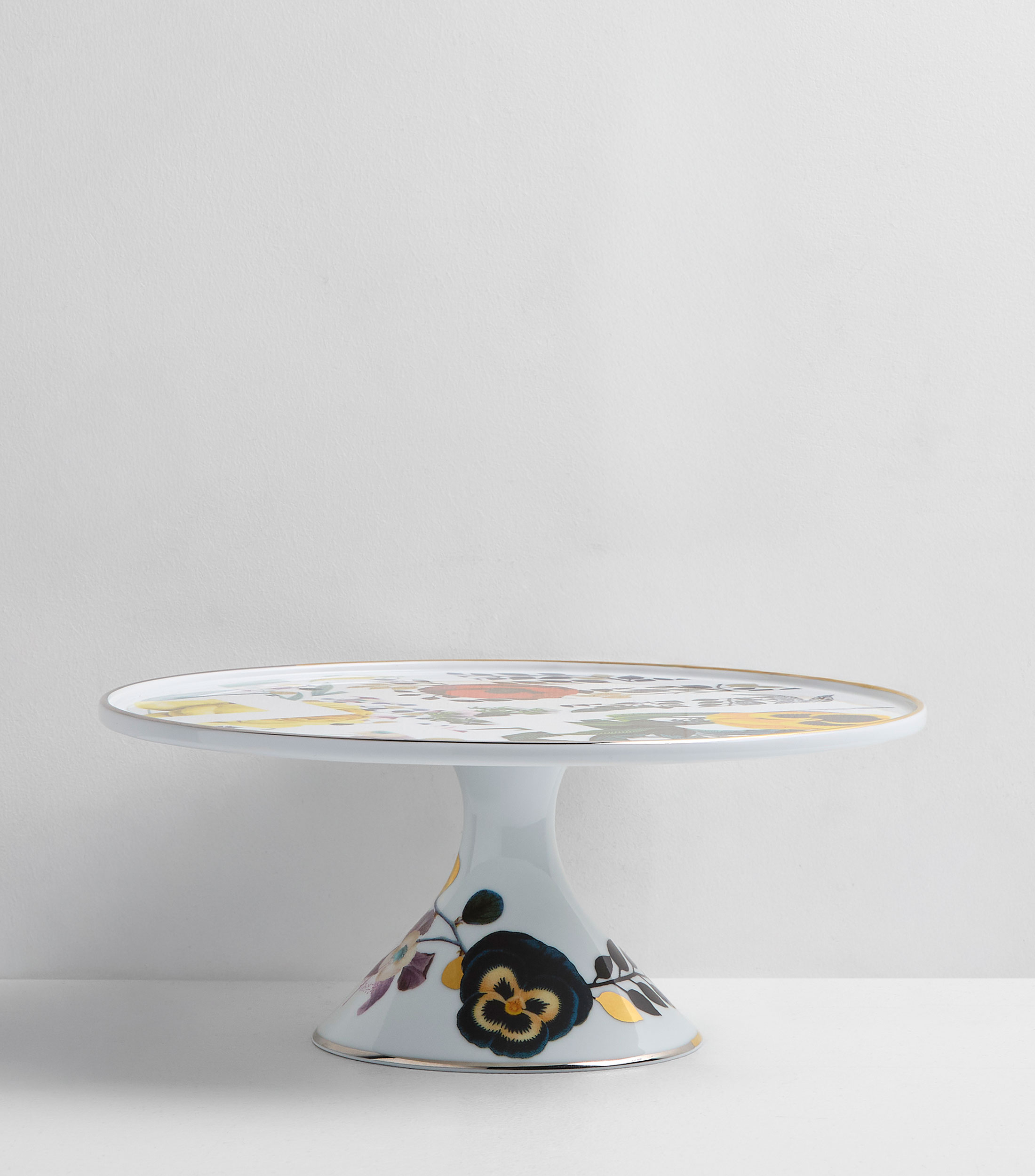 Plato para pastel con base Primavera floral