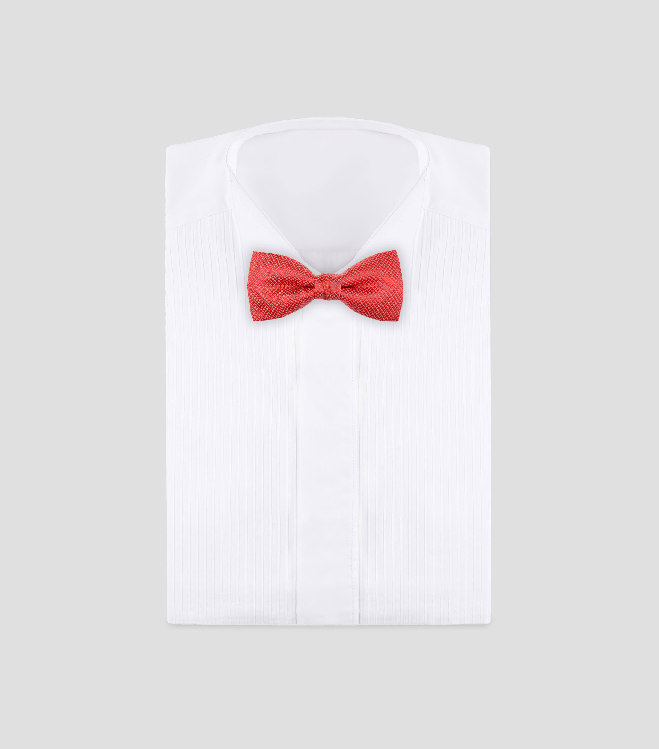 Corbata de moño roja con microdiseño Niño