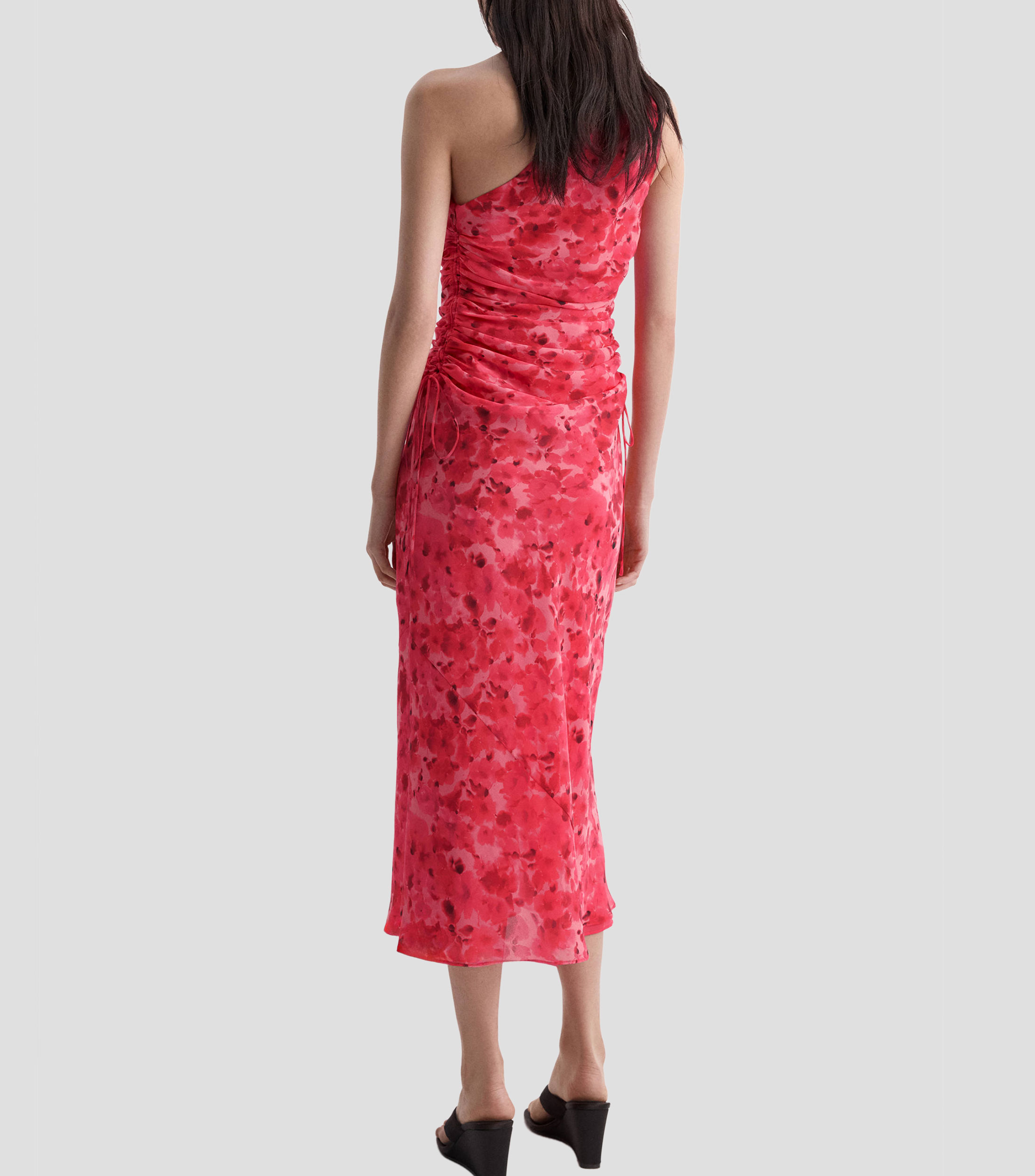 Vestido midi estampado Mujer