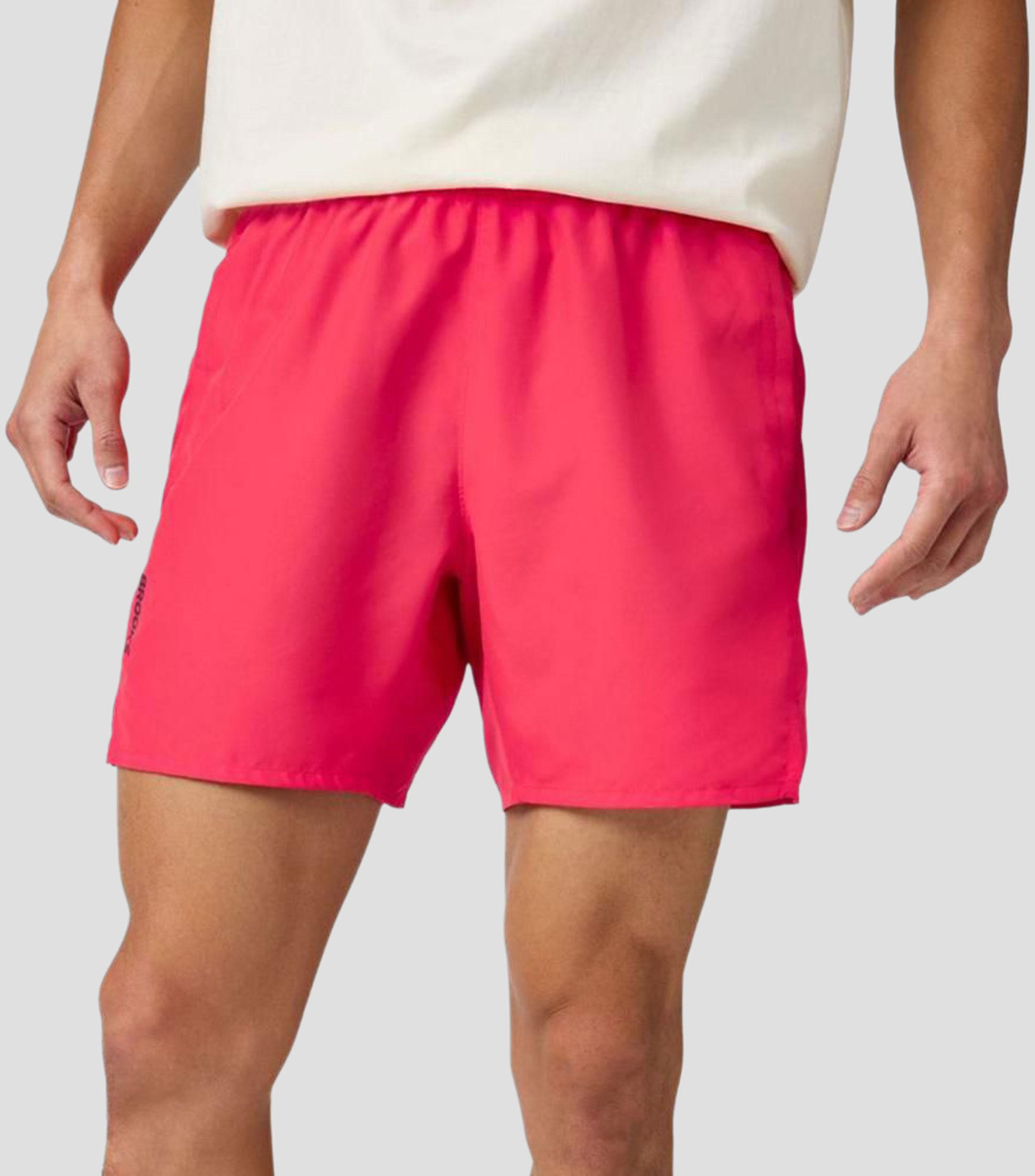 Short para correr liso Hombre