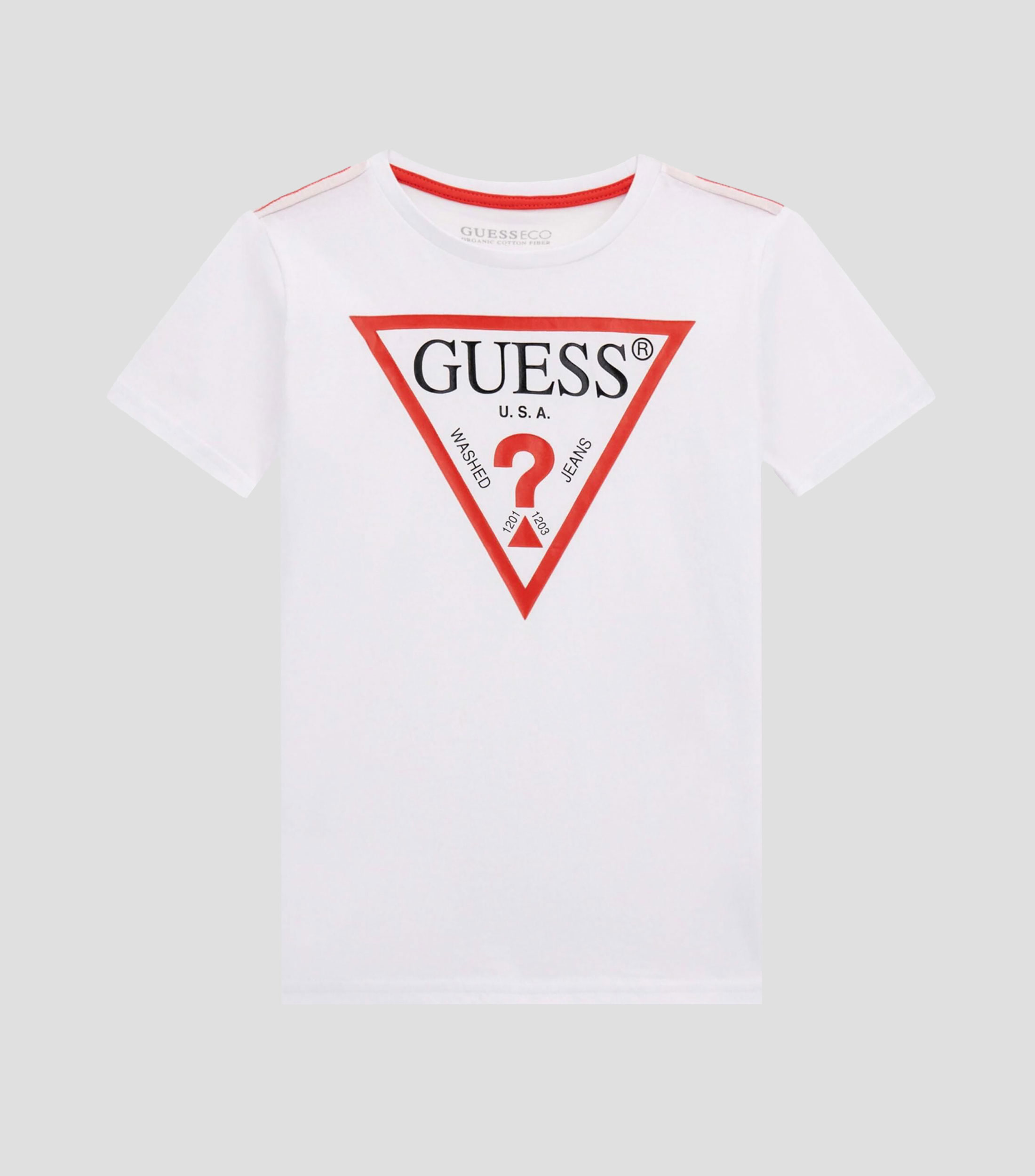 Playera de cuello redondo con manga corta estampada Niño