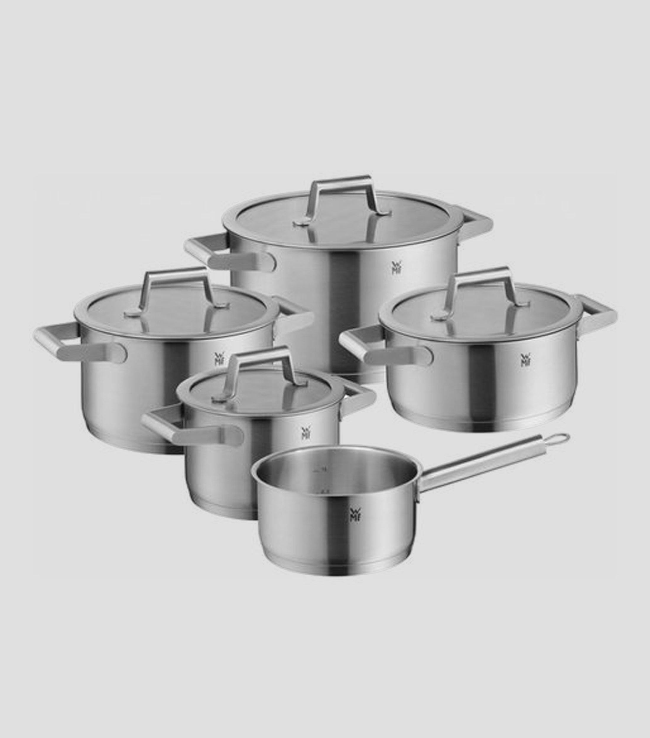 Batería de cocina en acero inoxidable Comfort Line de 5 piezas