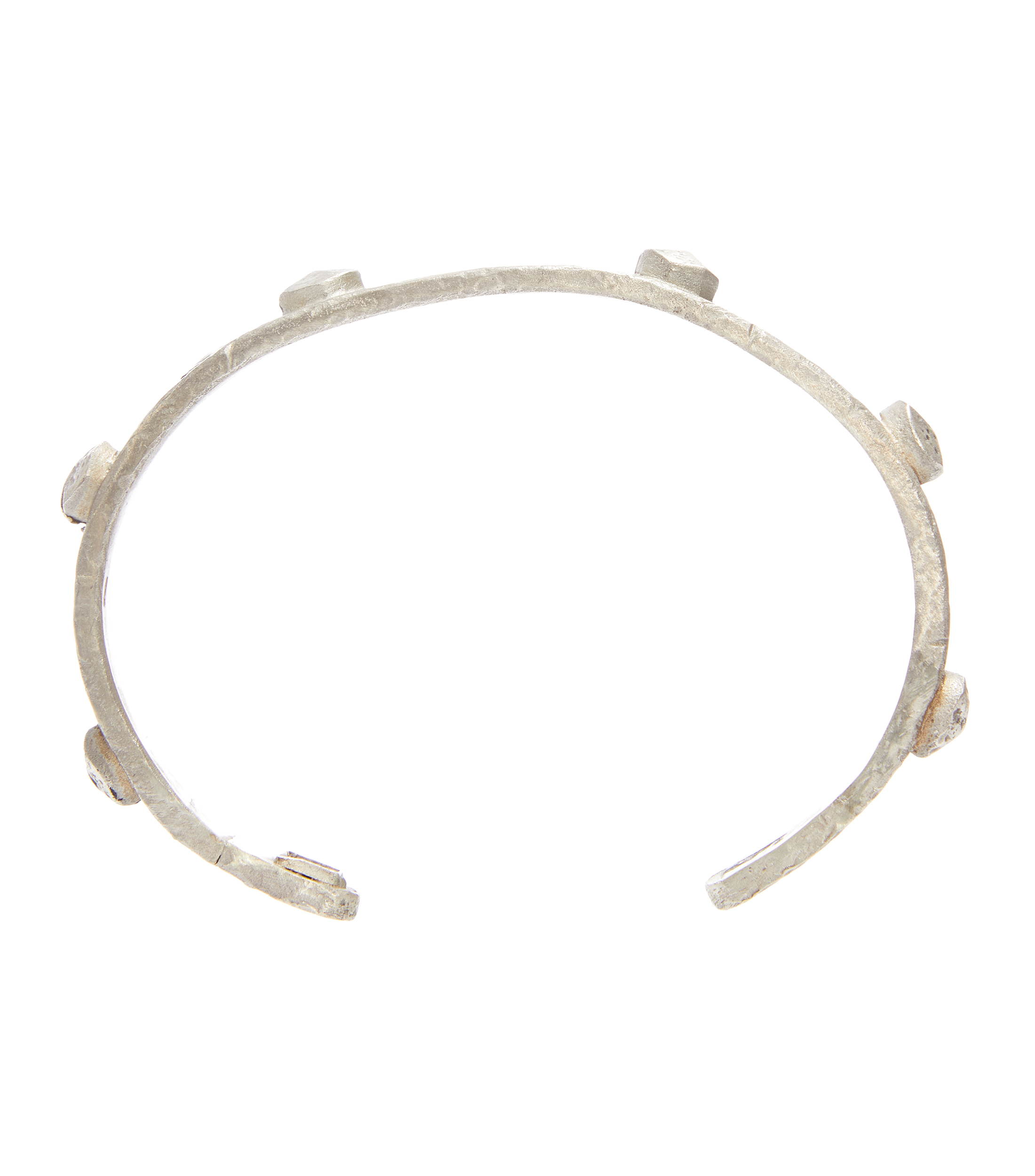 Brazalete abierto en plata Hombre