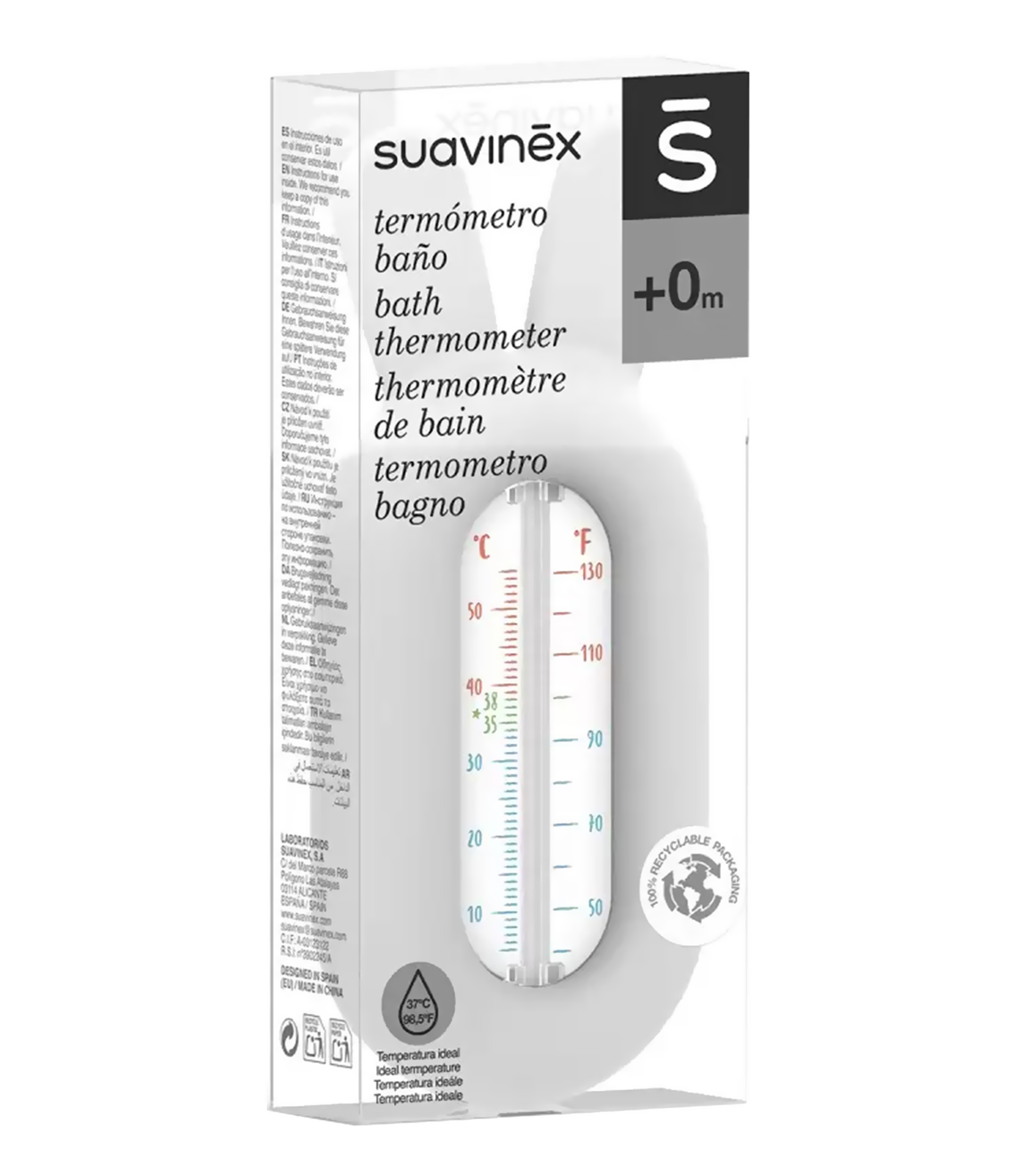 Termometro de bano para Bebe Blanco