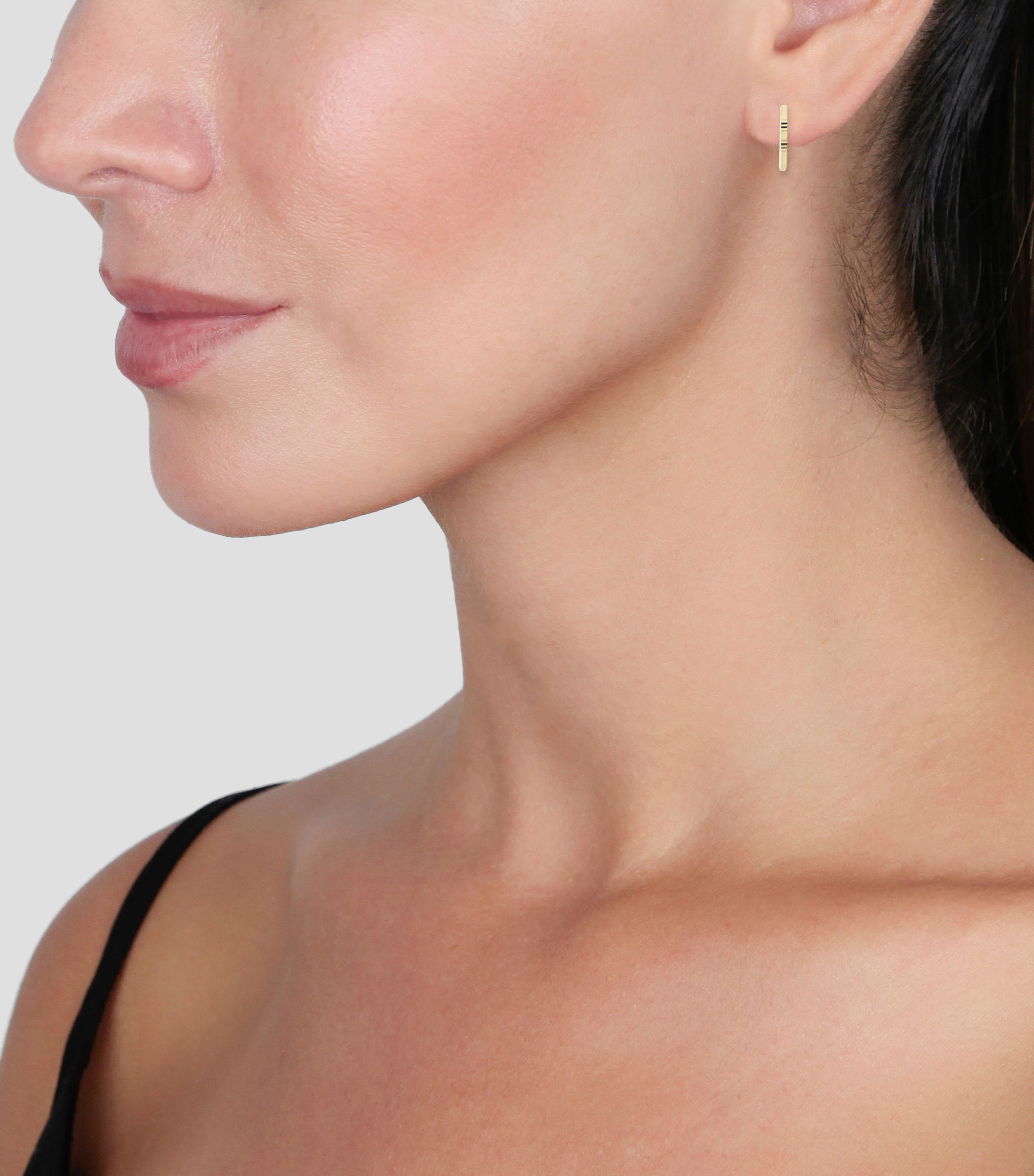 Arracadas en oro 14 Kilates bicolor Mujer