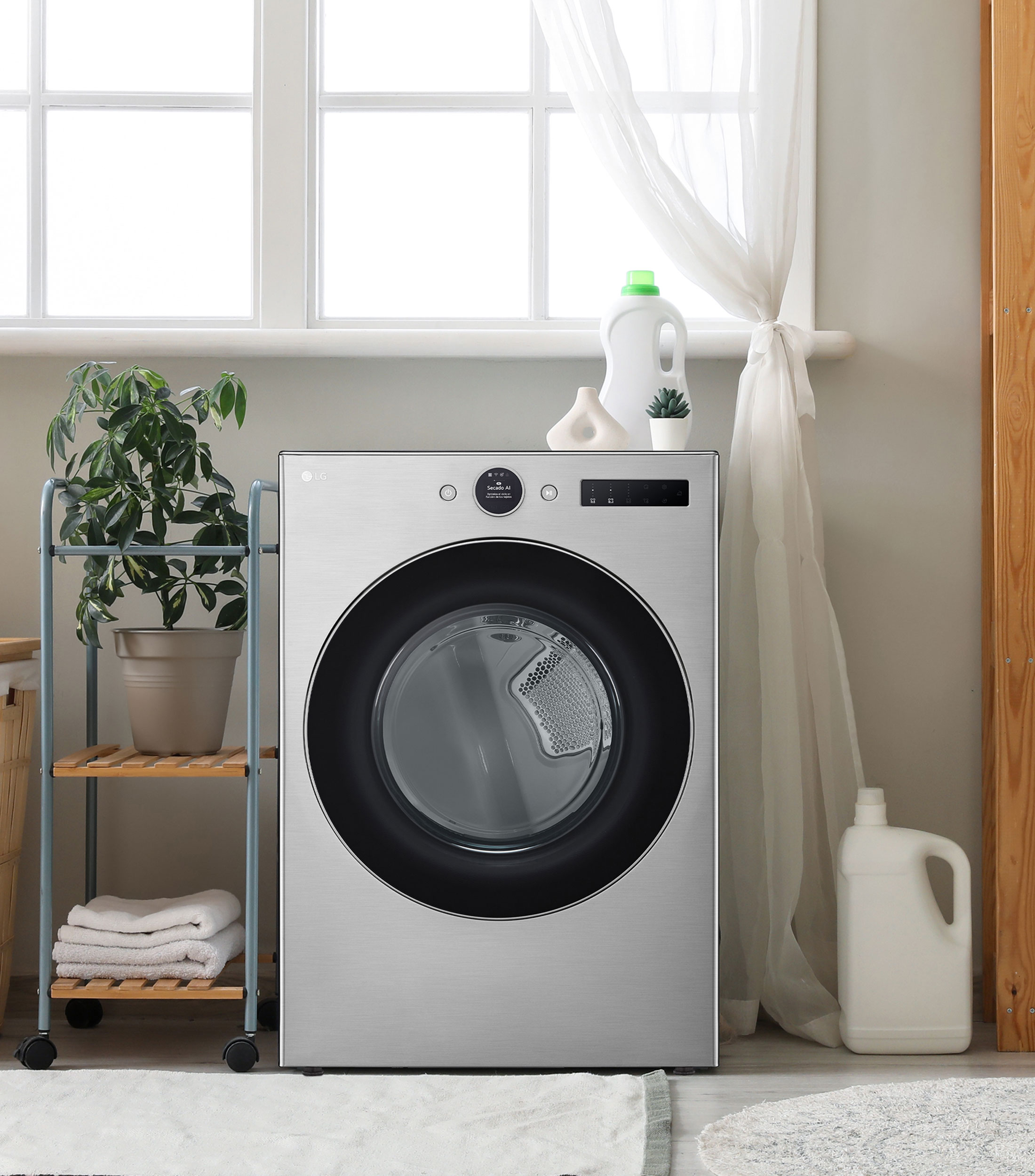 Secadora a gas natural 22 Kg carga frontal DF22VFXS6B plata