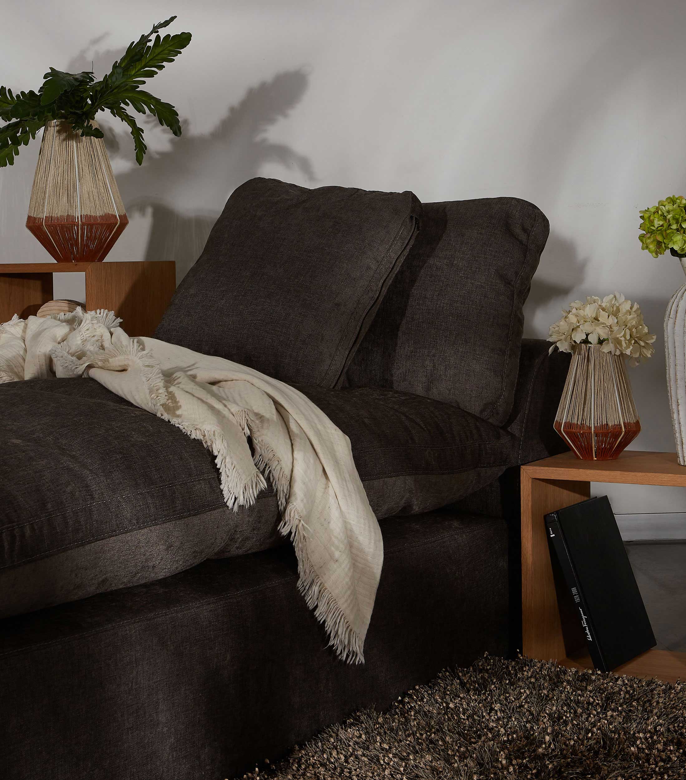 Chaise Lounge Izquierdo Serena Gris Oscuro