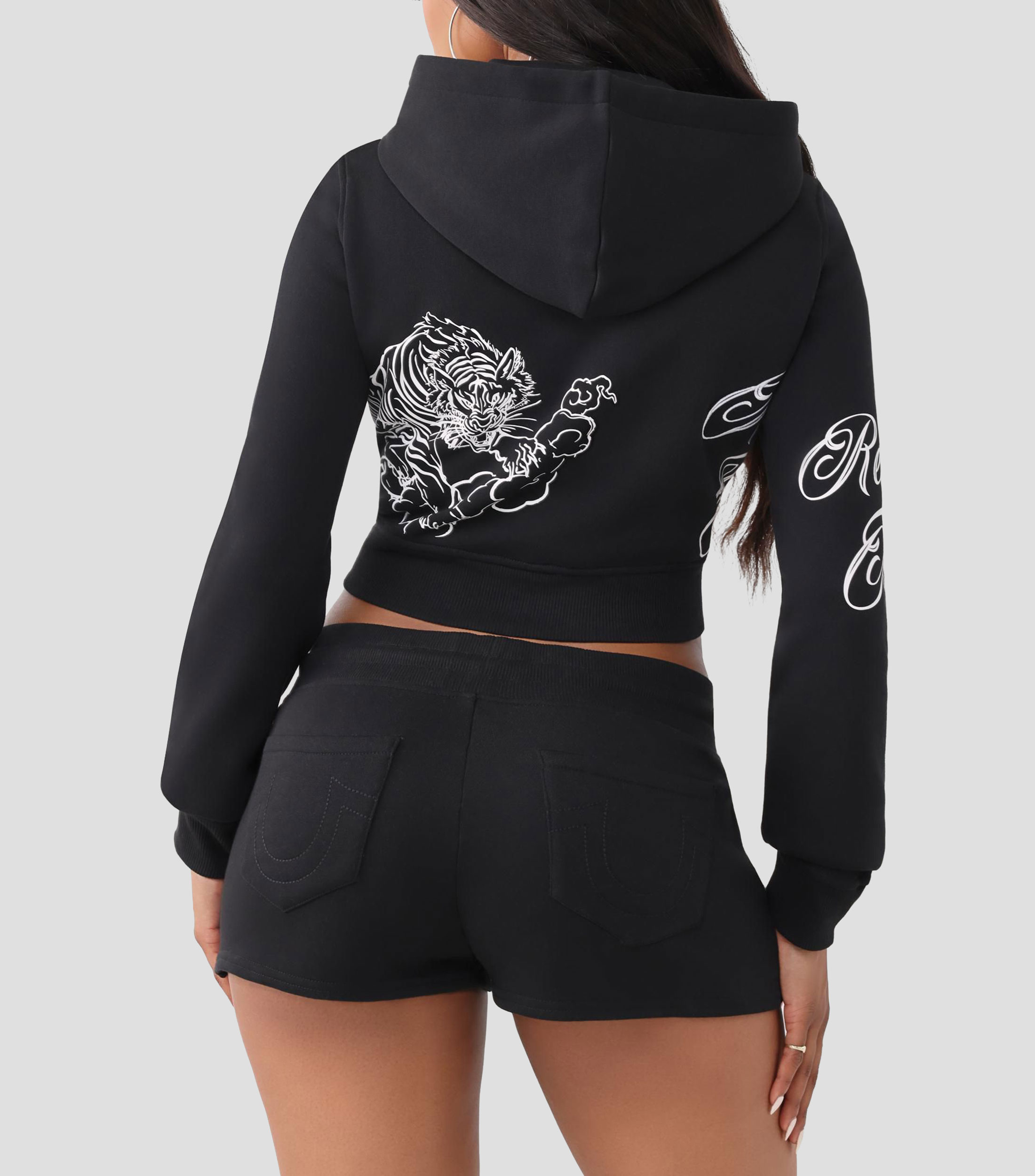 Sudadera con cierre y capucha Mujer