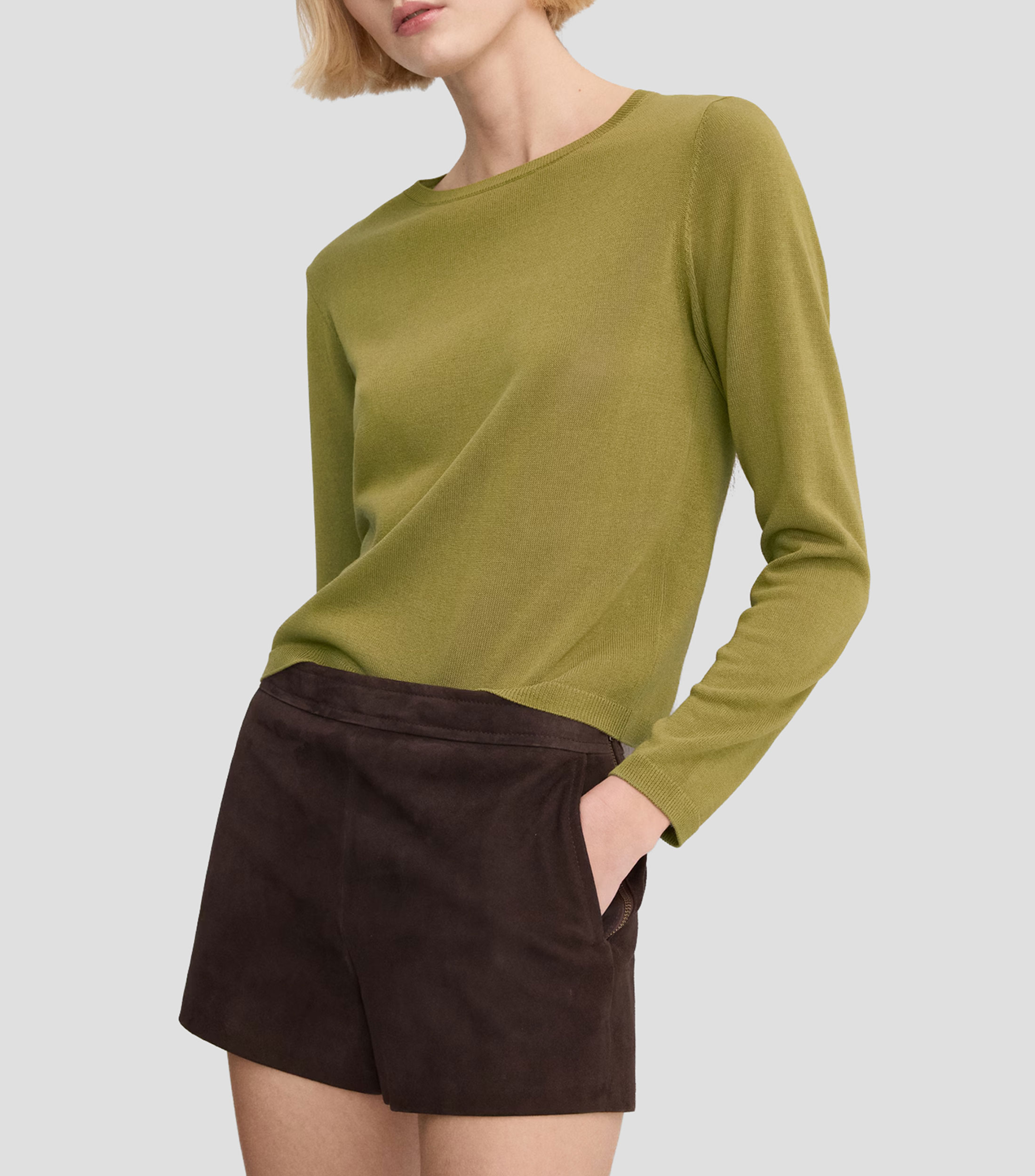 Suéter cuello redondo Mujer