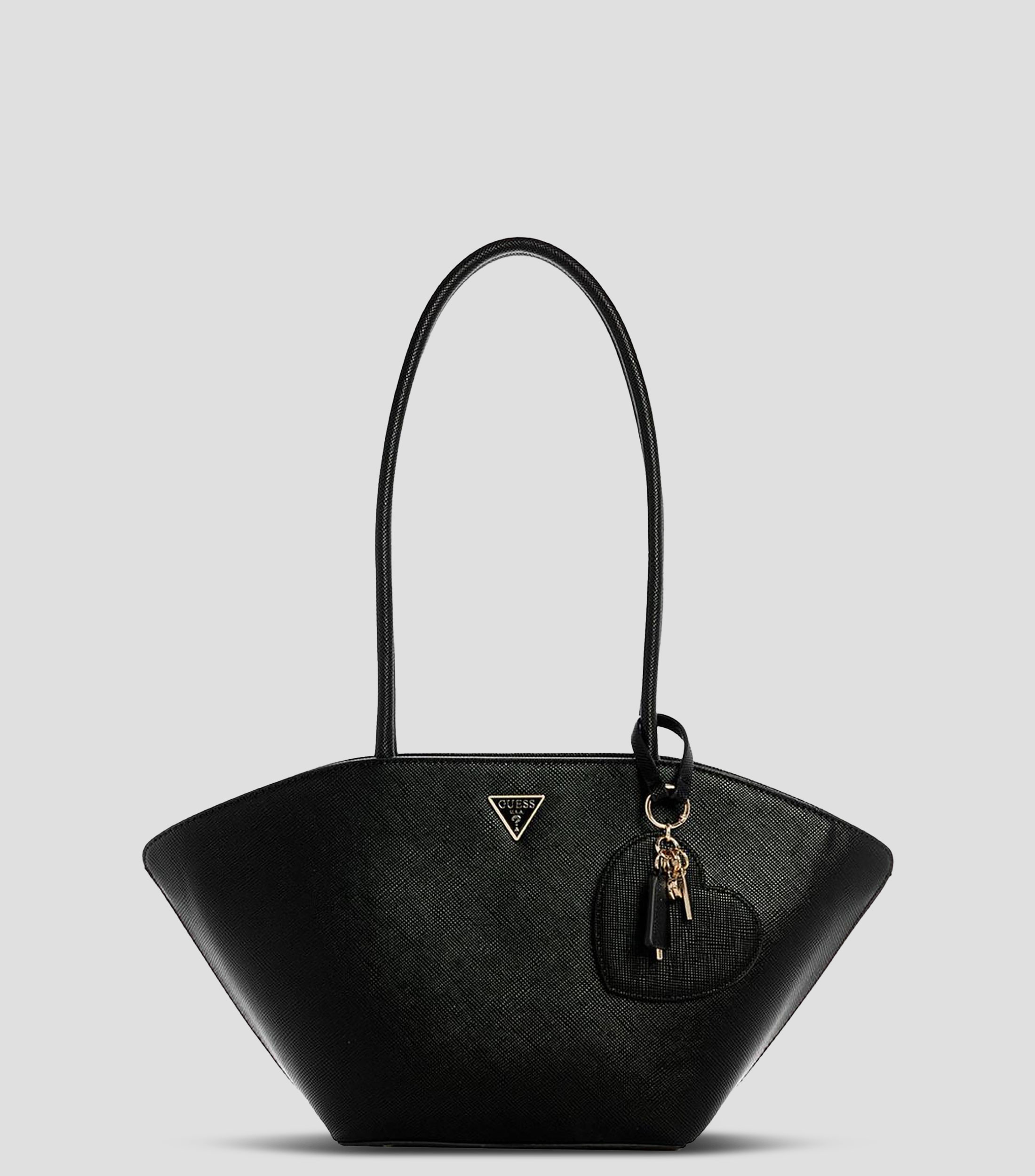 Bolsa shoulder negra Bolena texturizada Mujer