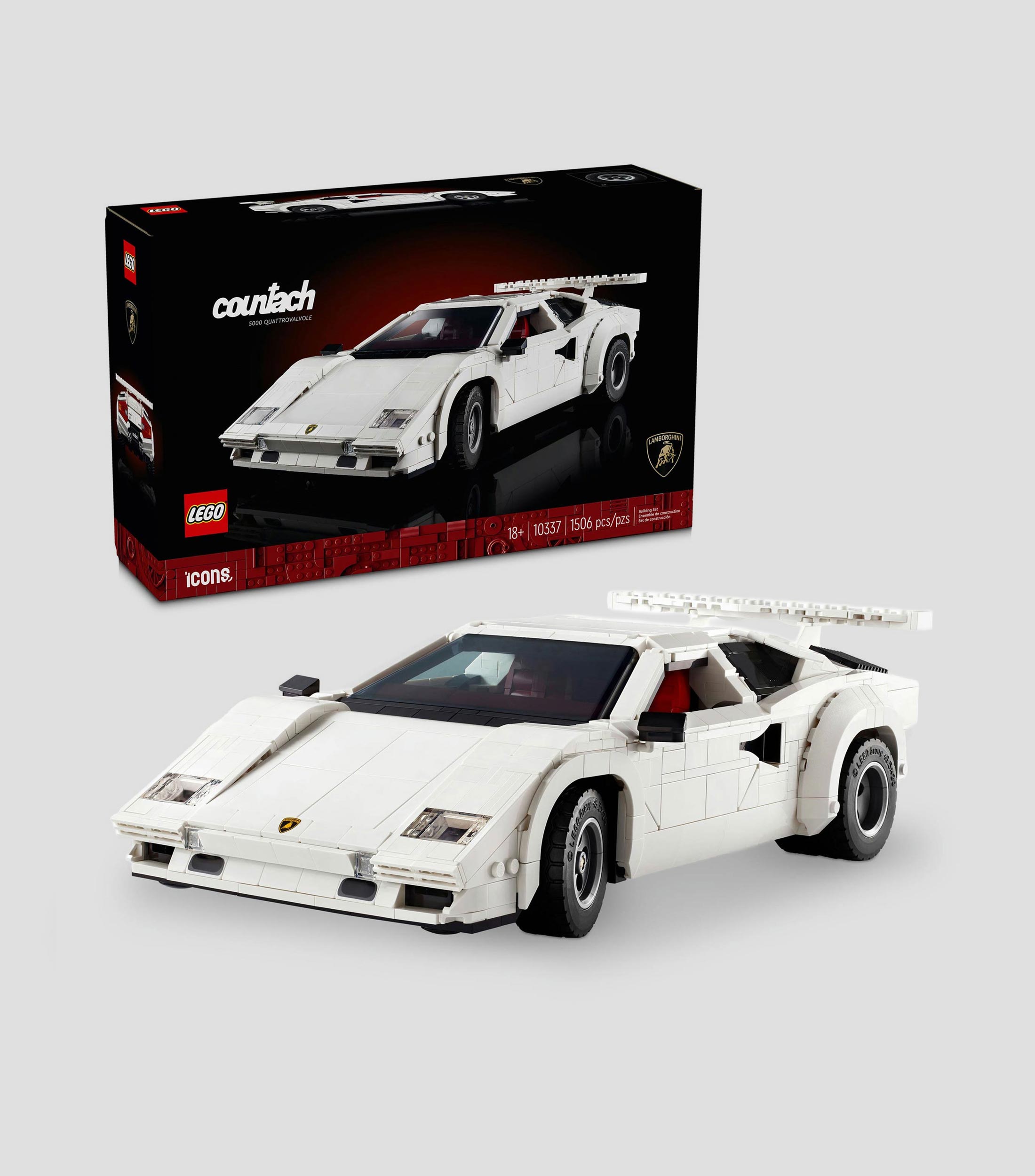 Lego Icons Lamborghini Countach 5000 Quattrovalvole 10337