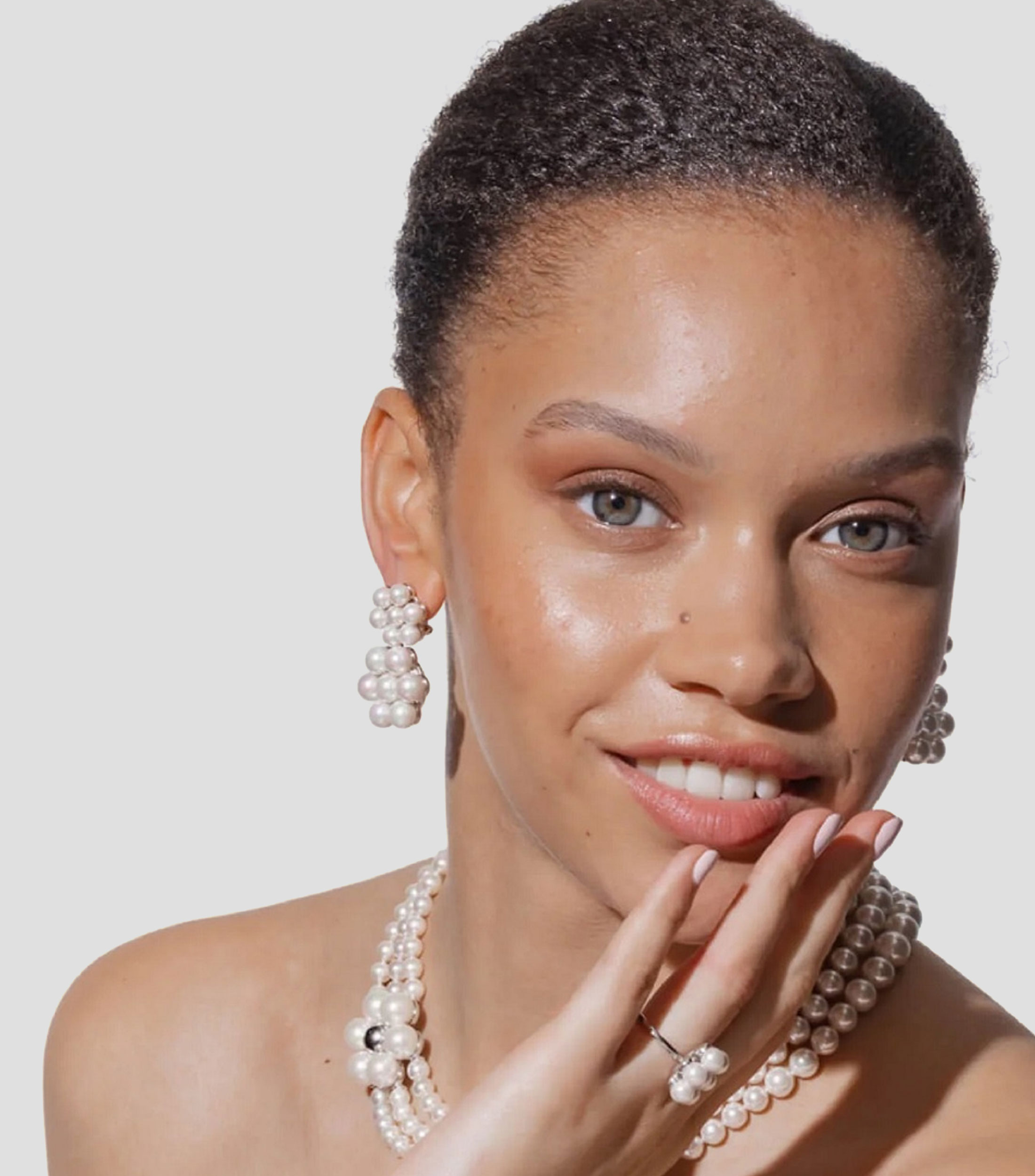 Aretes en Plata con Perlas Mujer