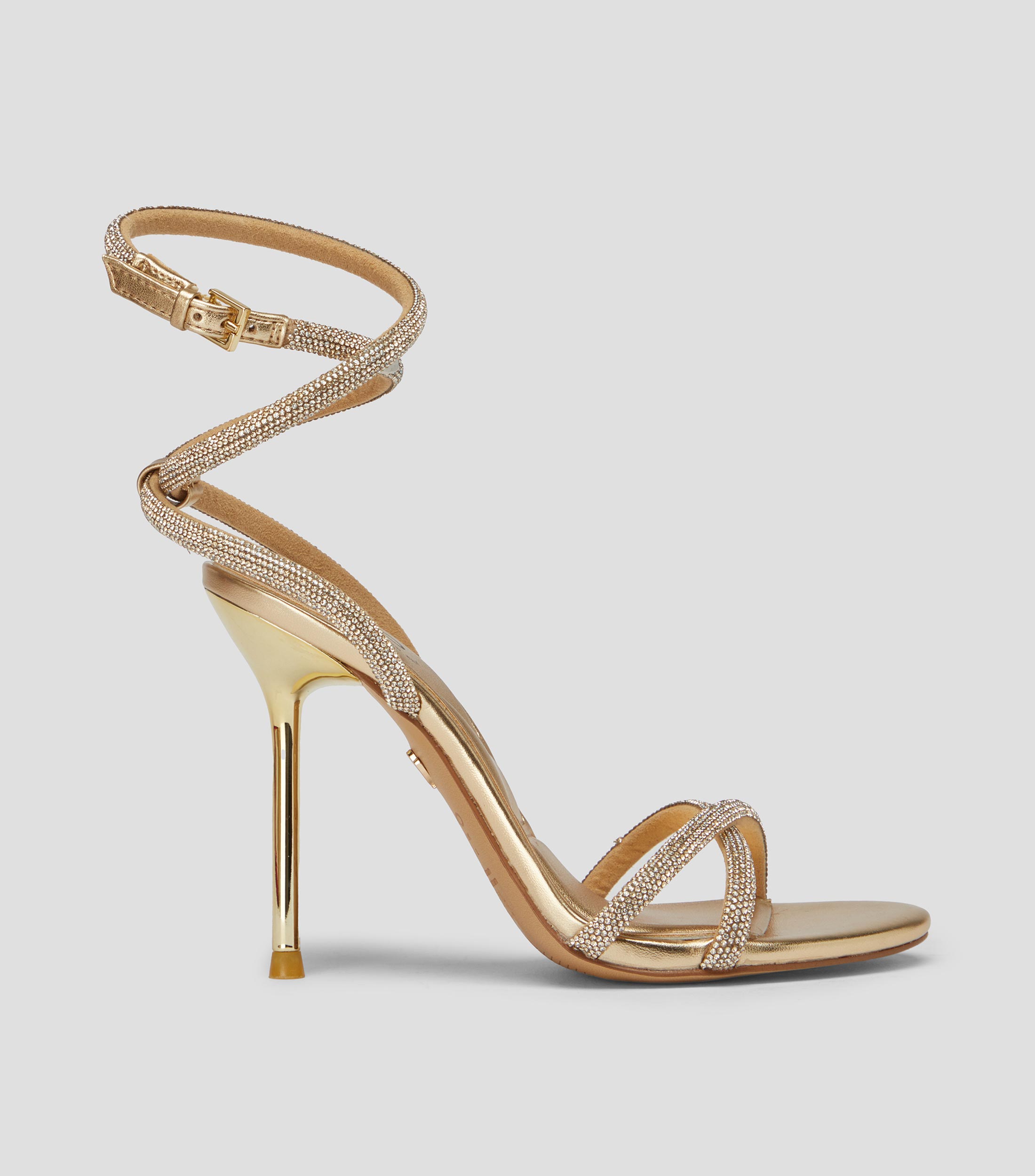 Sandalias con tacón alto delgado Mujer
