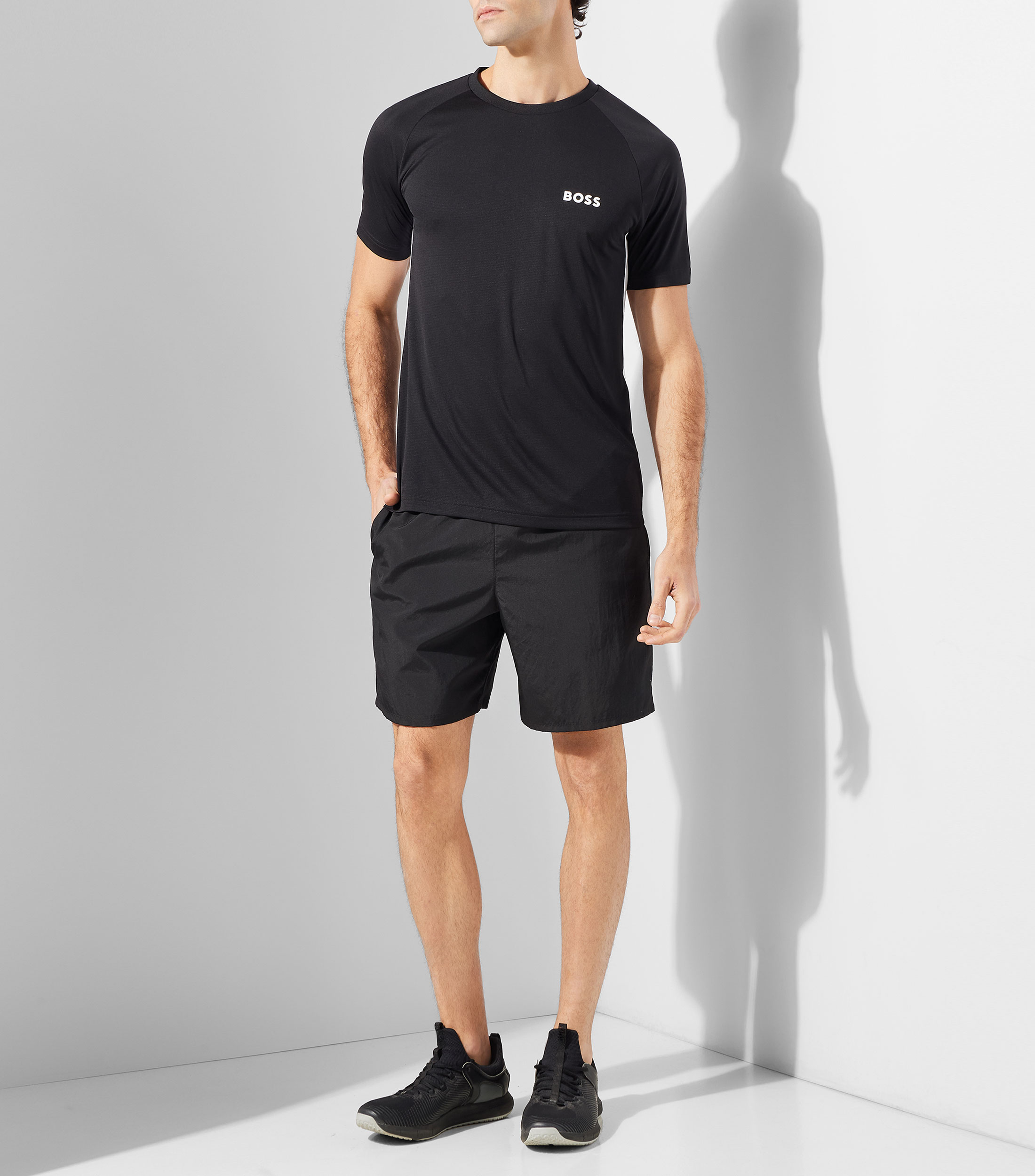 Playera cuello redondo manga corta estampada Hombre