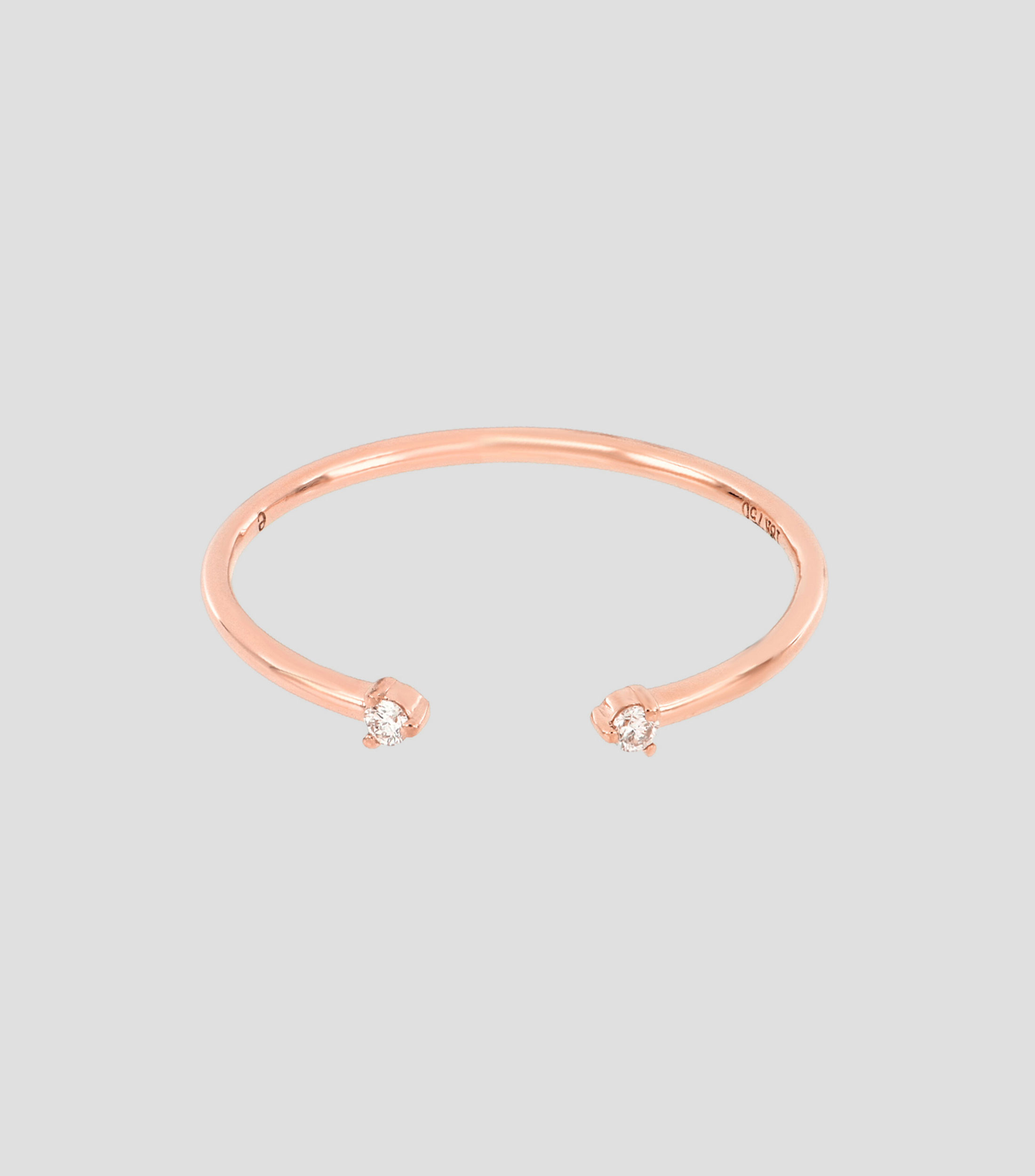 Anillo en oro rosa 18 Kts Mujer