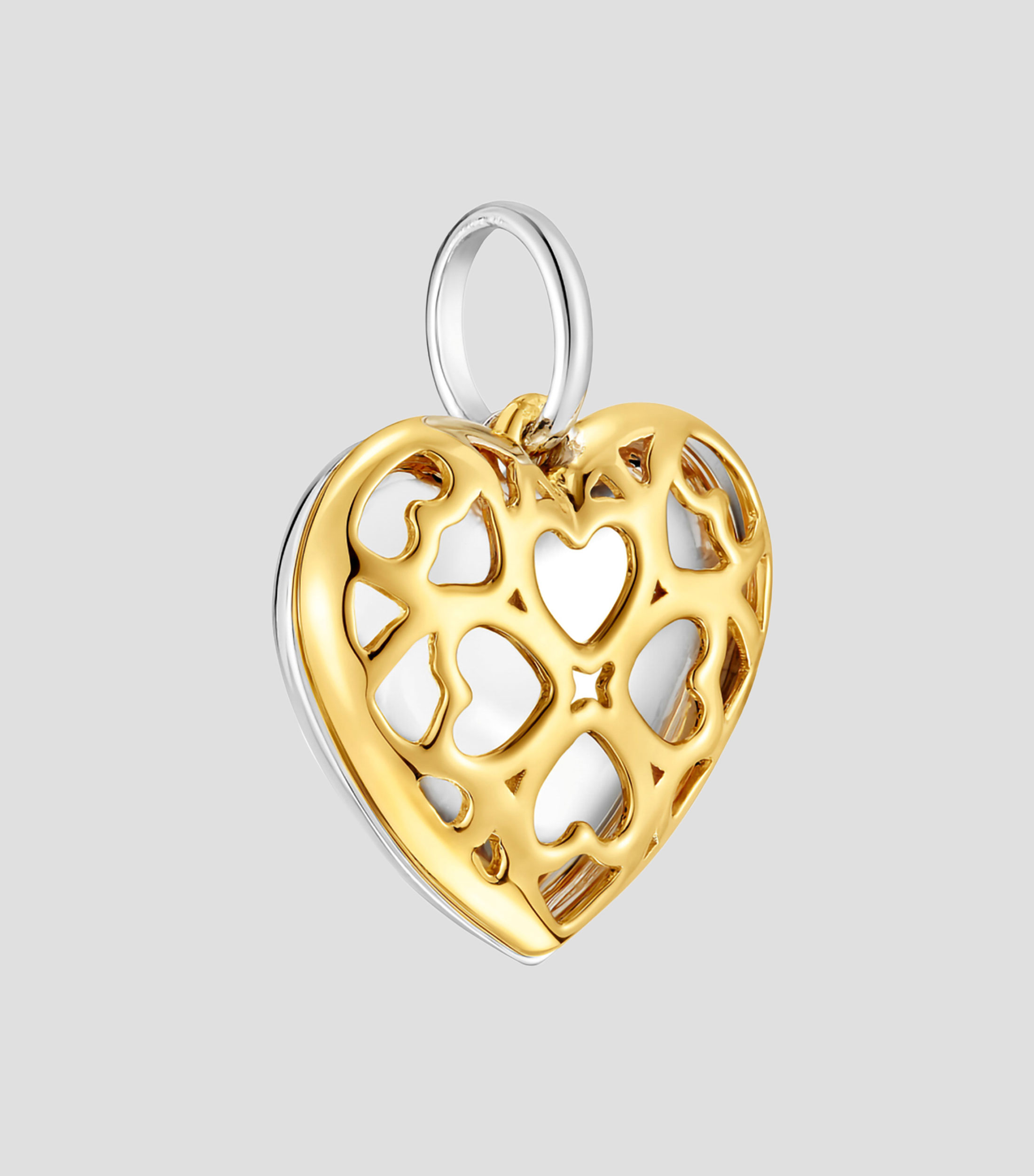 Dije de corazon en plata .925 Medallions Mujer