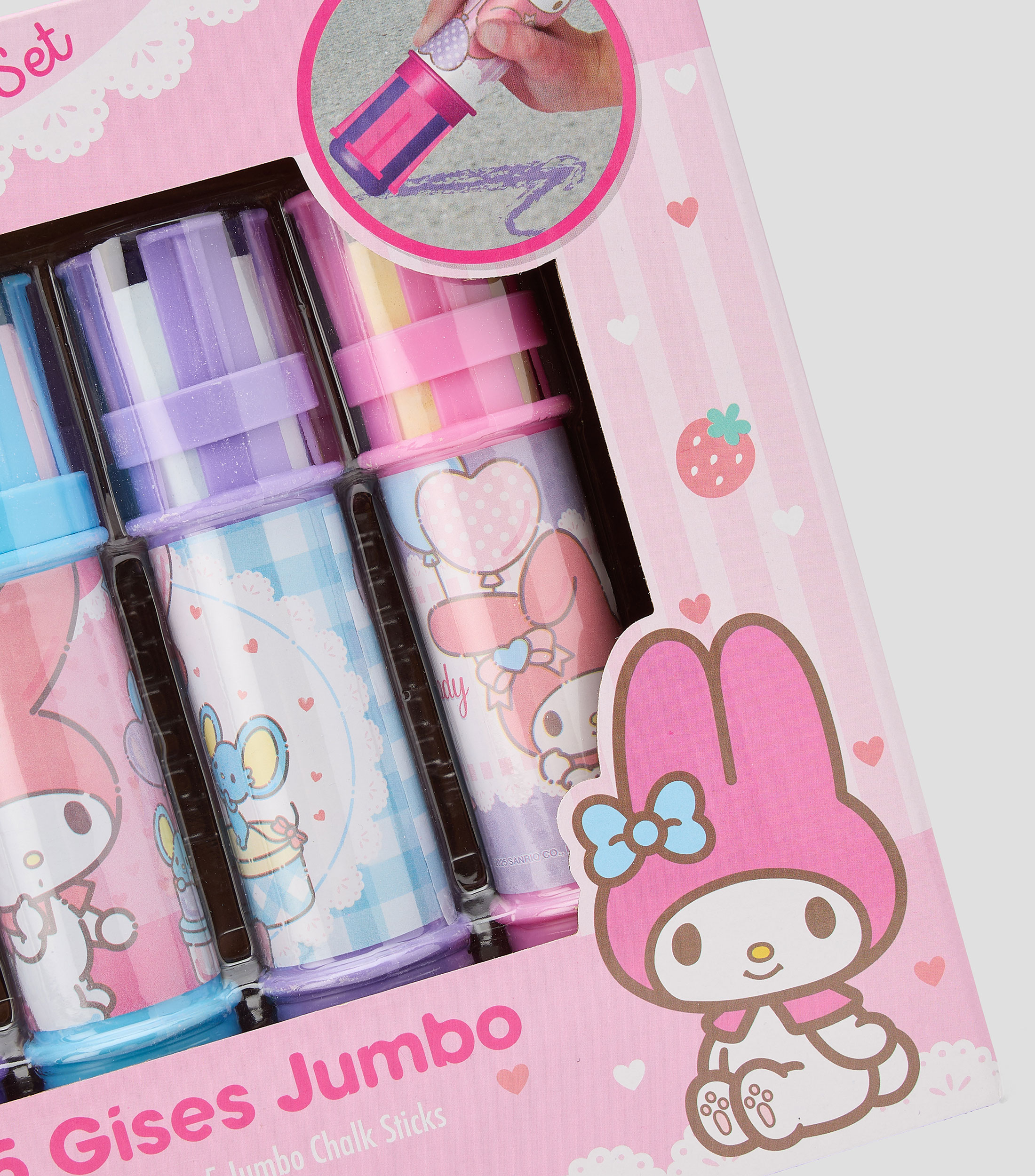 Juego de 5 gises jumbo My Melody