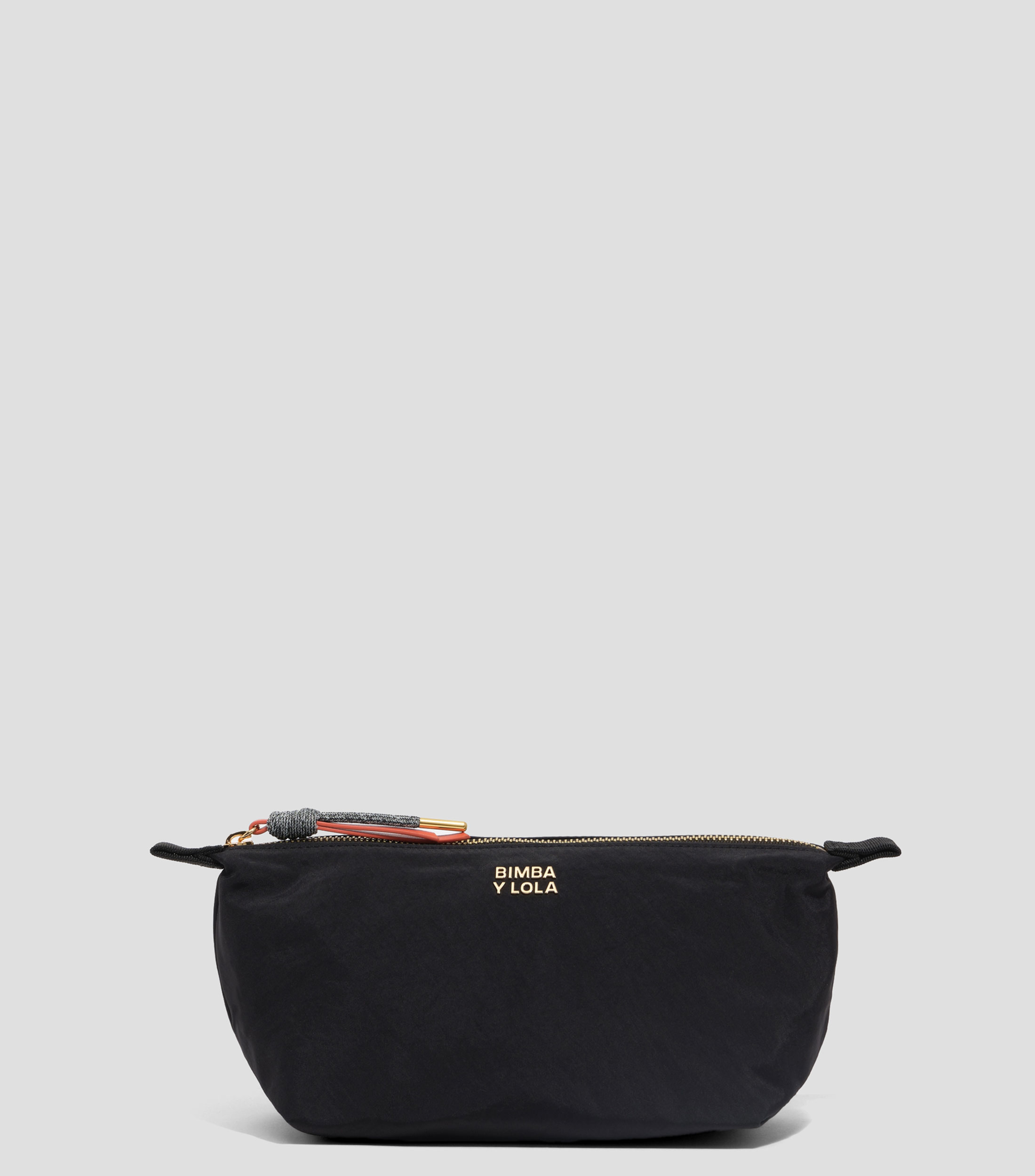Neceser Trapecio mediano nylon negro Mujer