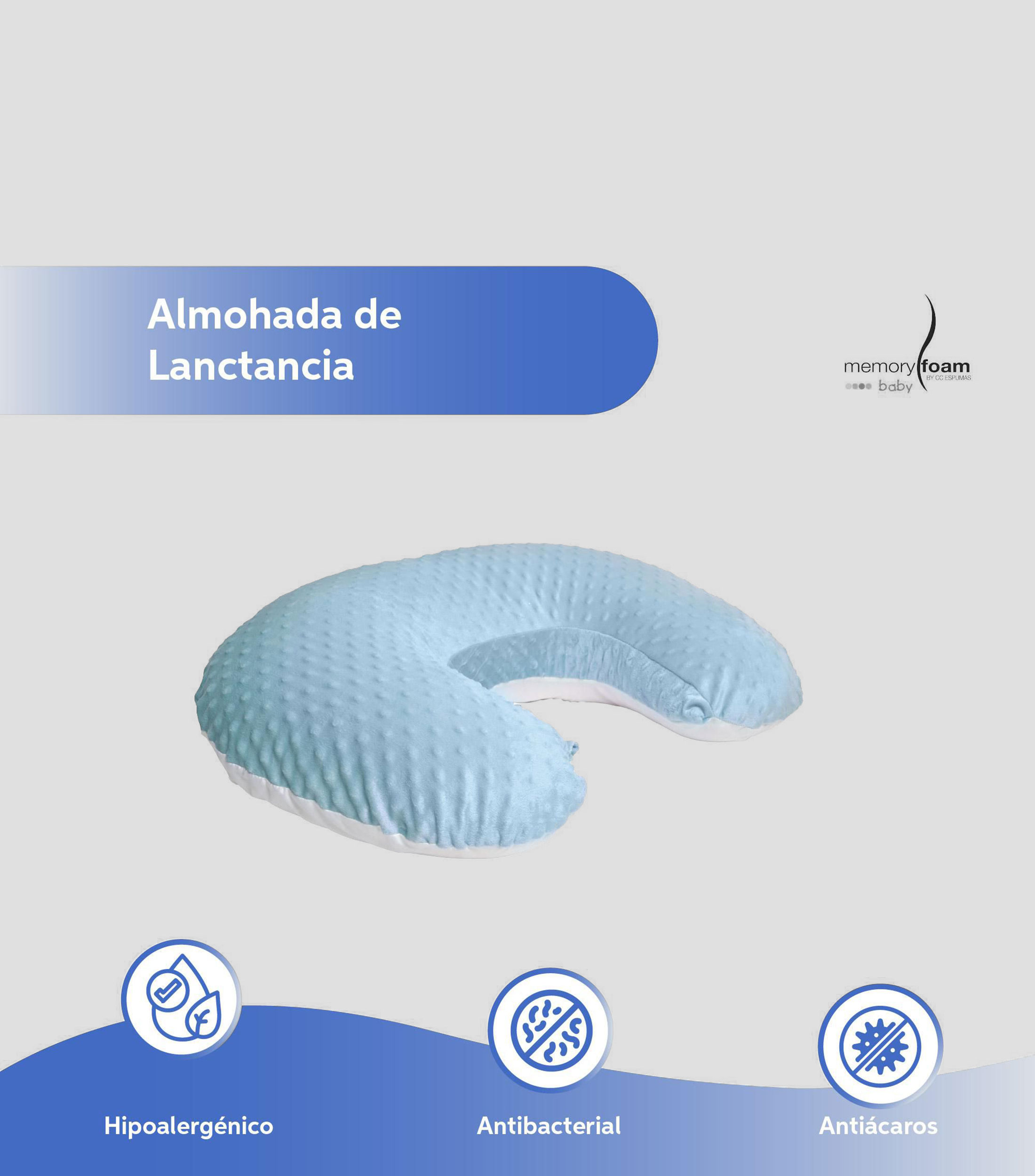 Almohada de lactancia, Azul
