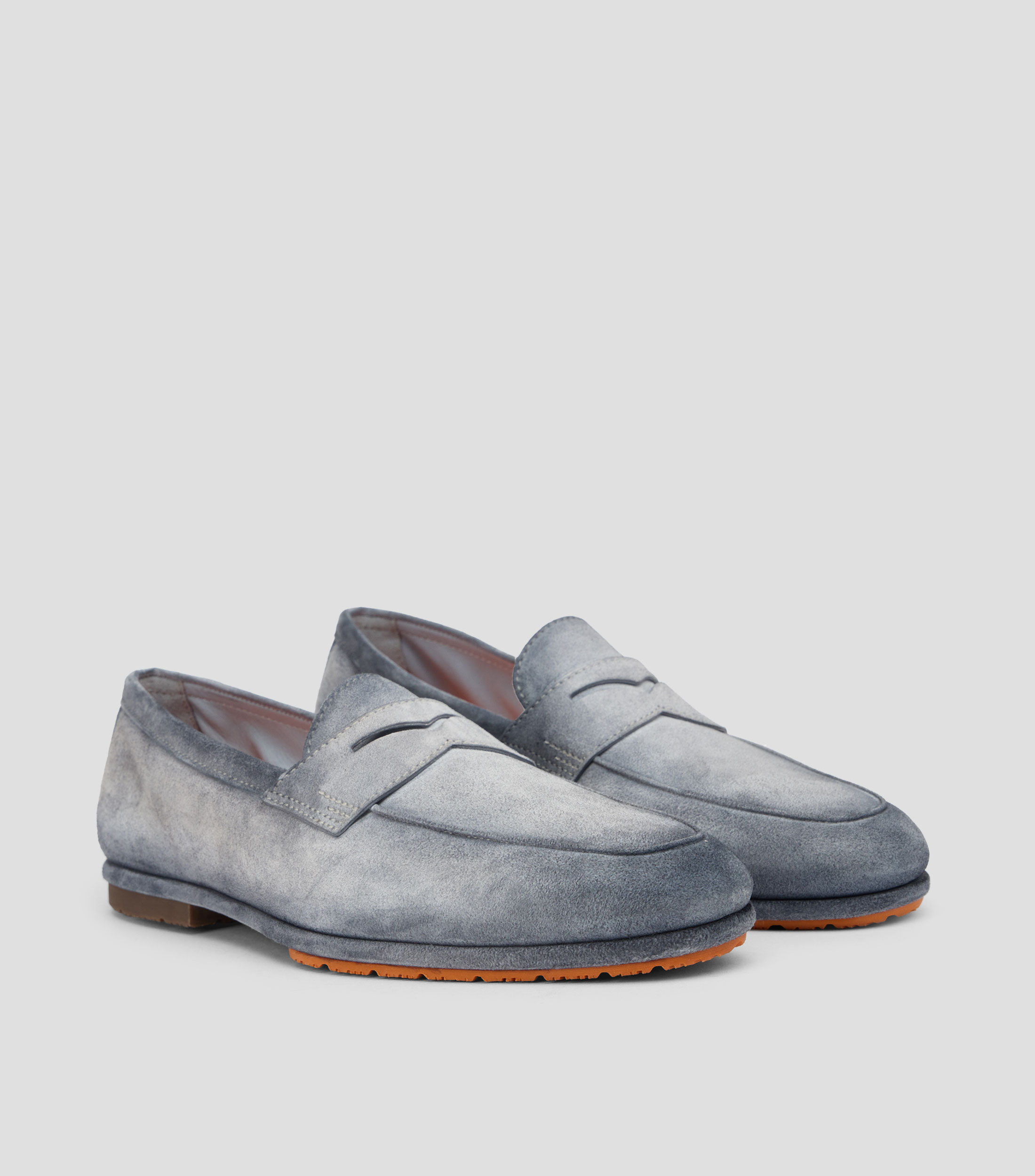 Mocasines Carlo en piel con cinta Hombre