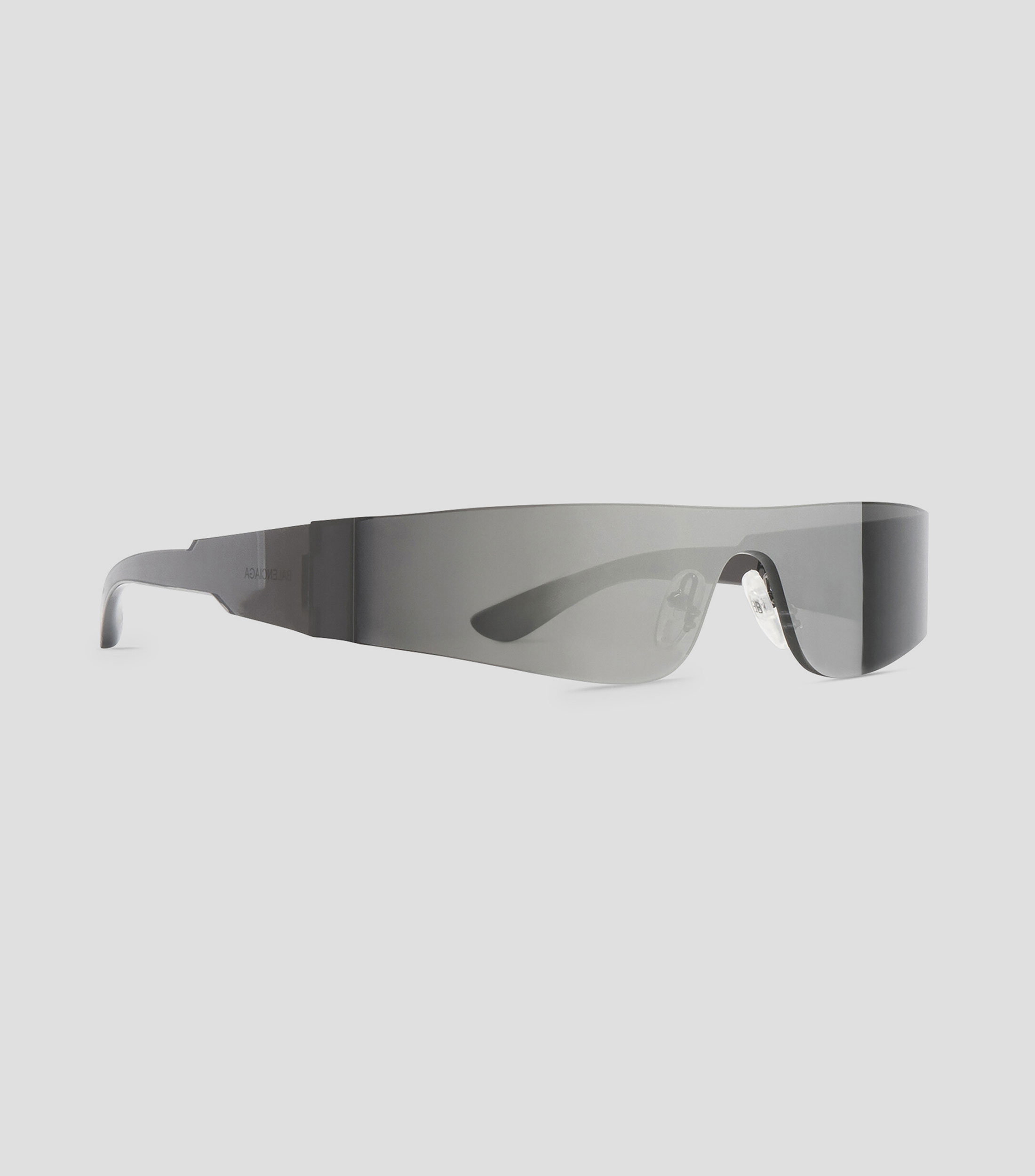 Lentes de sol rectangulares Mono plateados Mujer