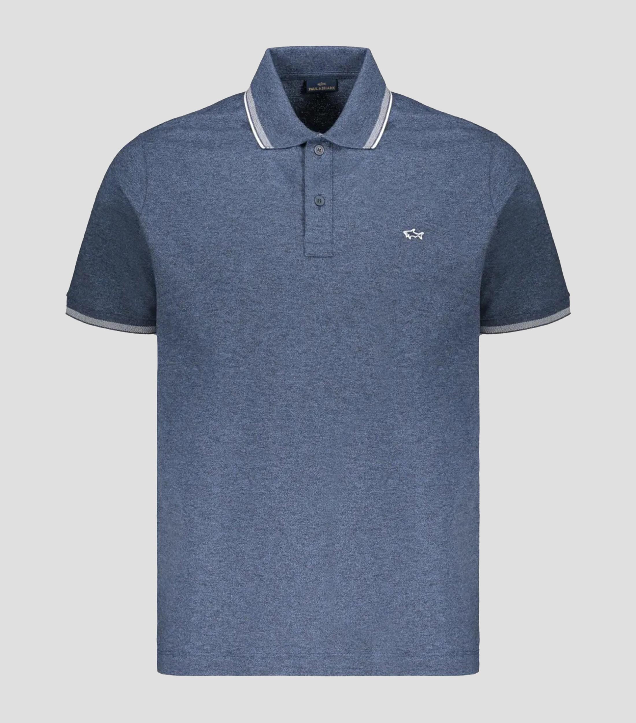Playera polo manga corta lisa Hombre