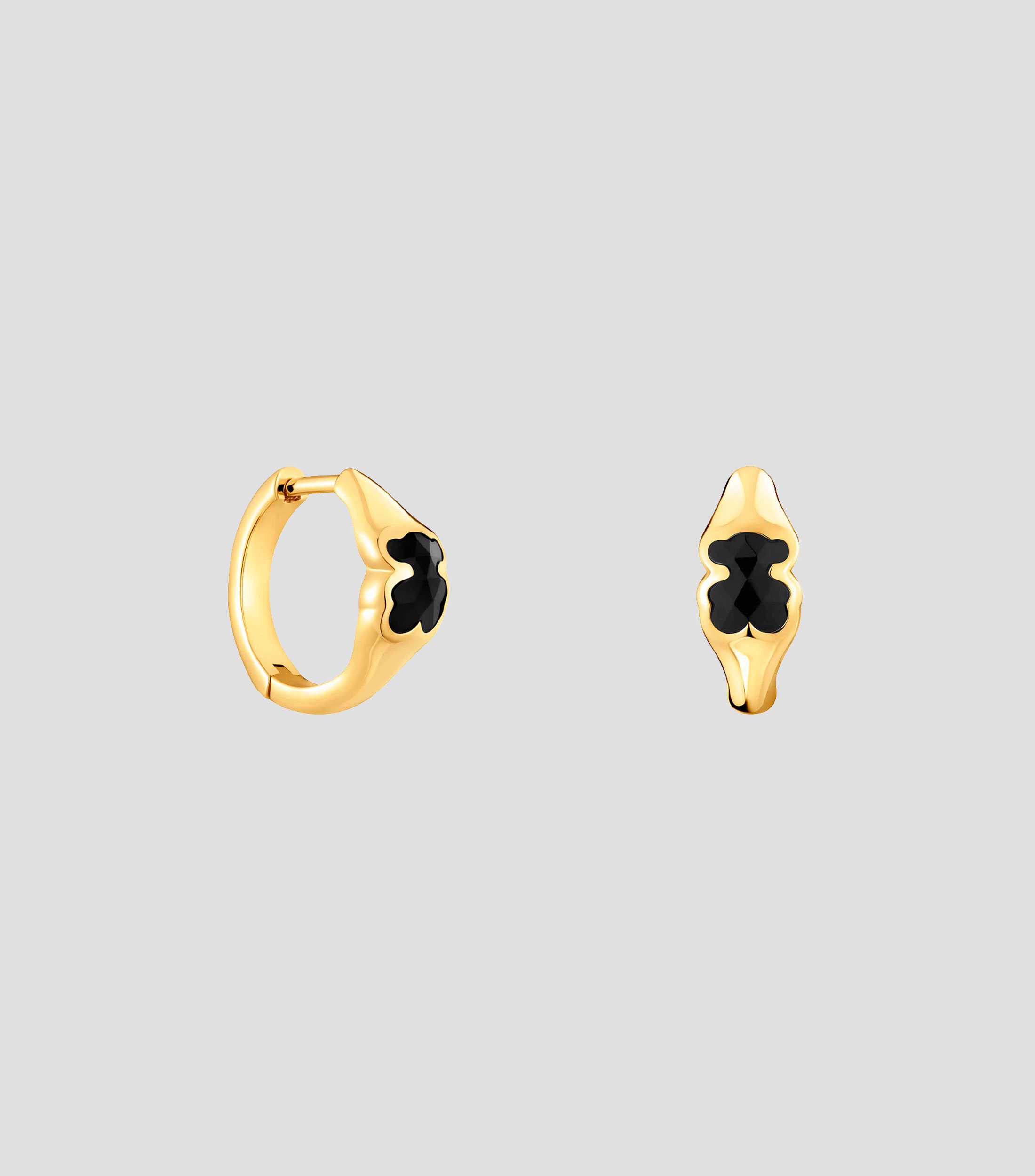 Aretes en plata Icon Color con onix Mujer