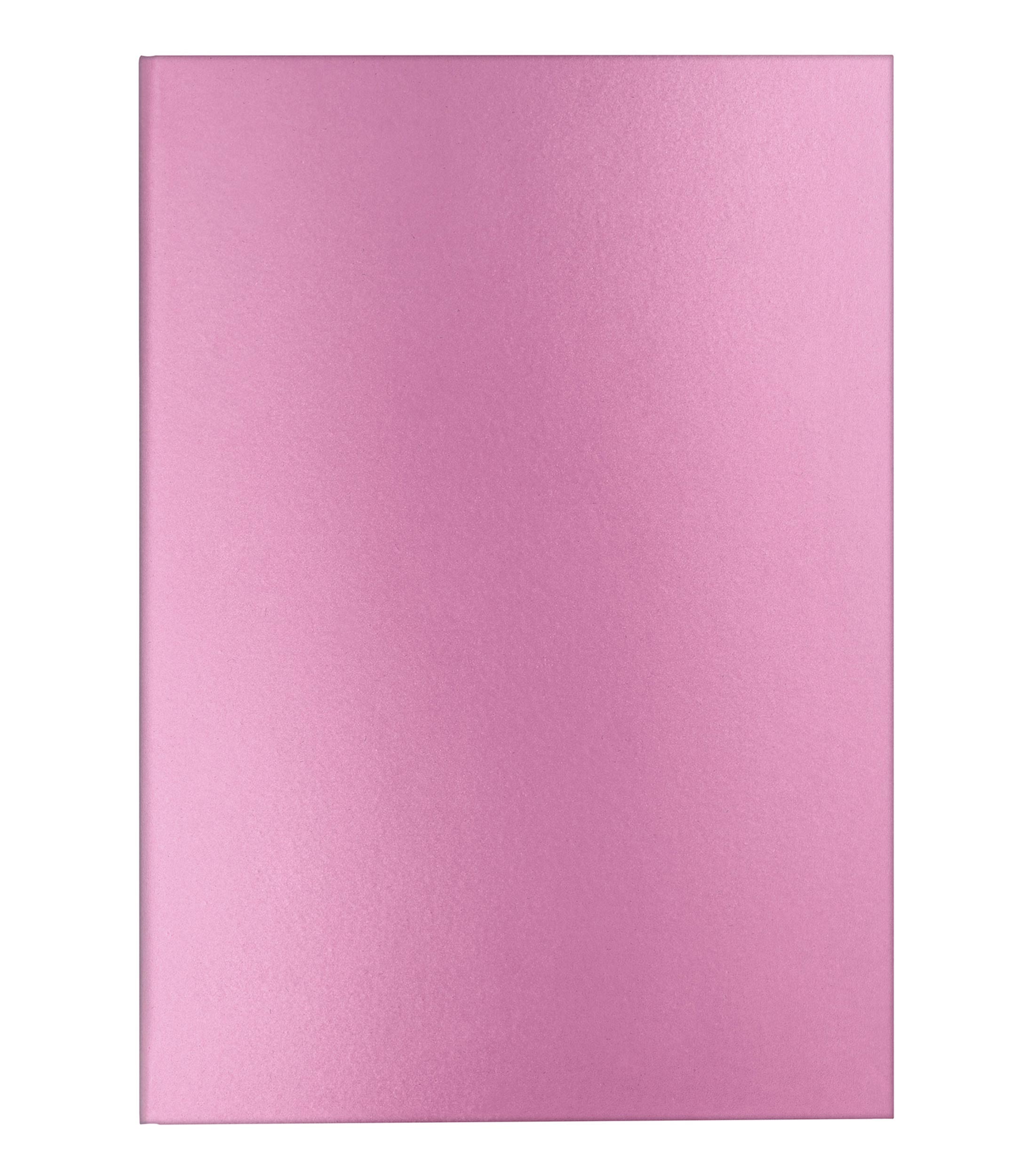 Libreta A5 Pasta Dura Rosa Metalico con 120 hojas raya