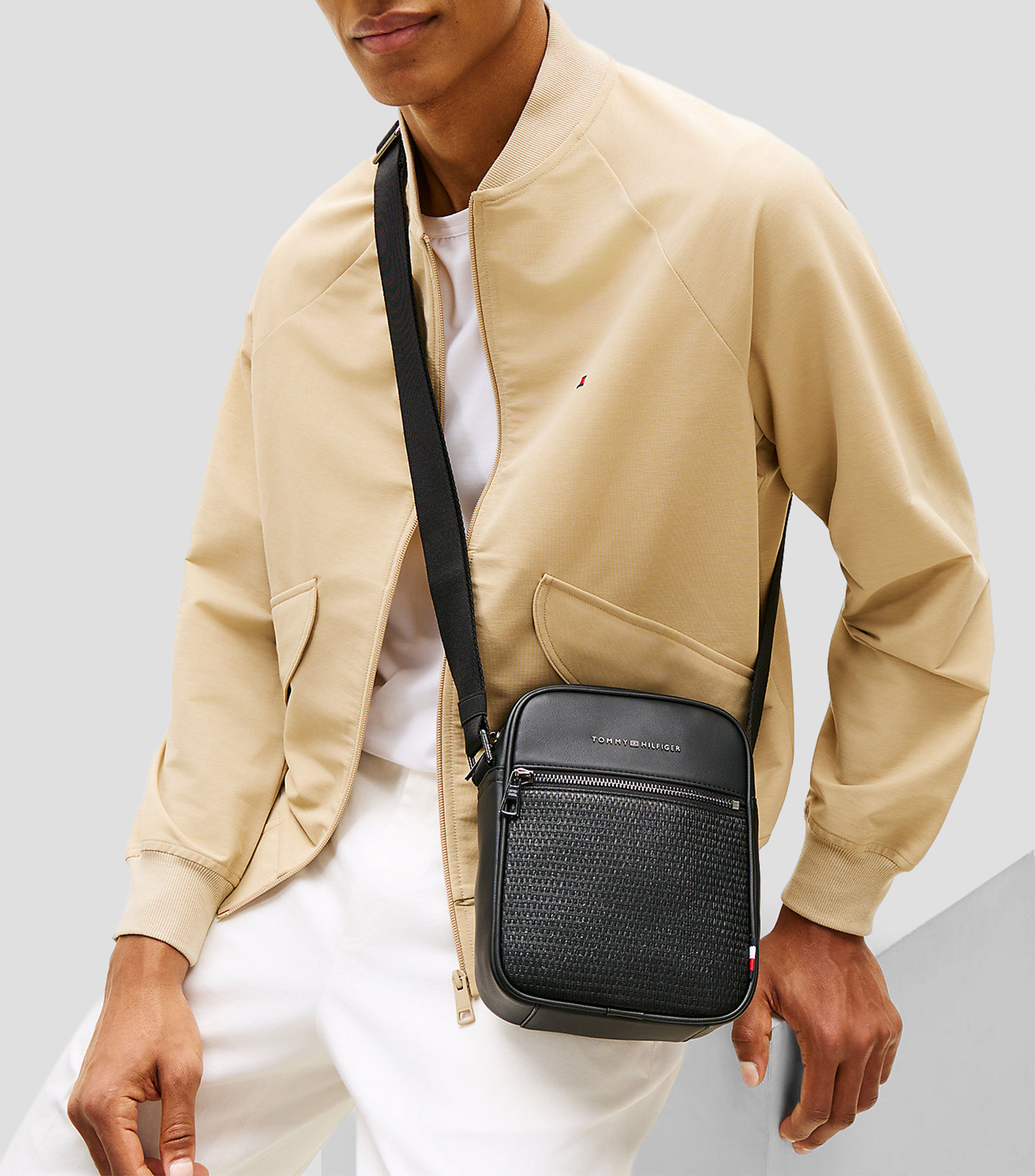 Bolso crossbody sólido Hombre