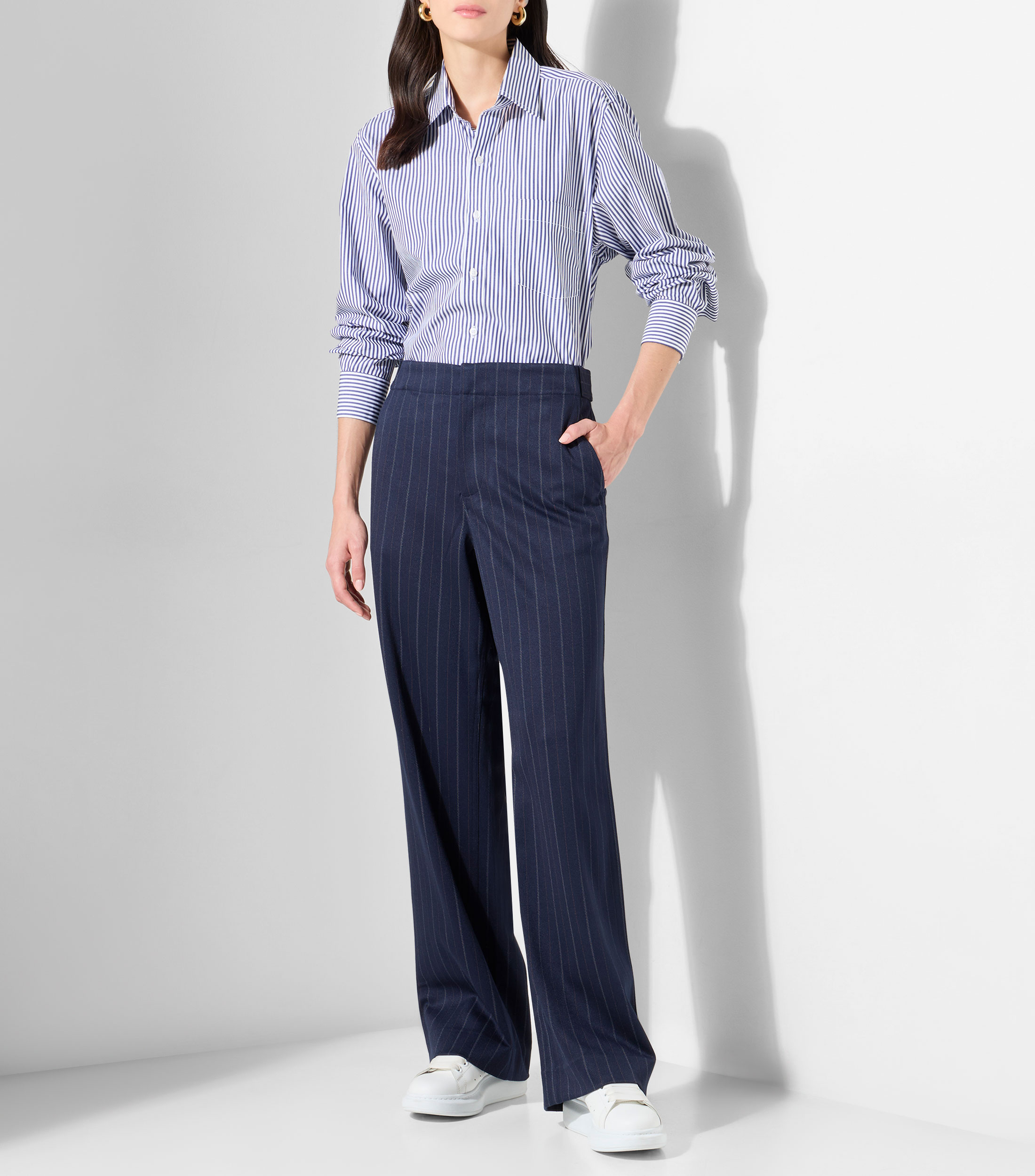 Pantalón a rayas Mujer