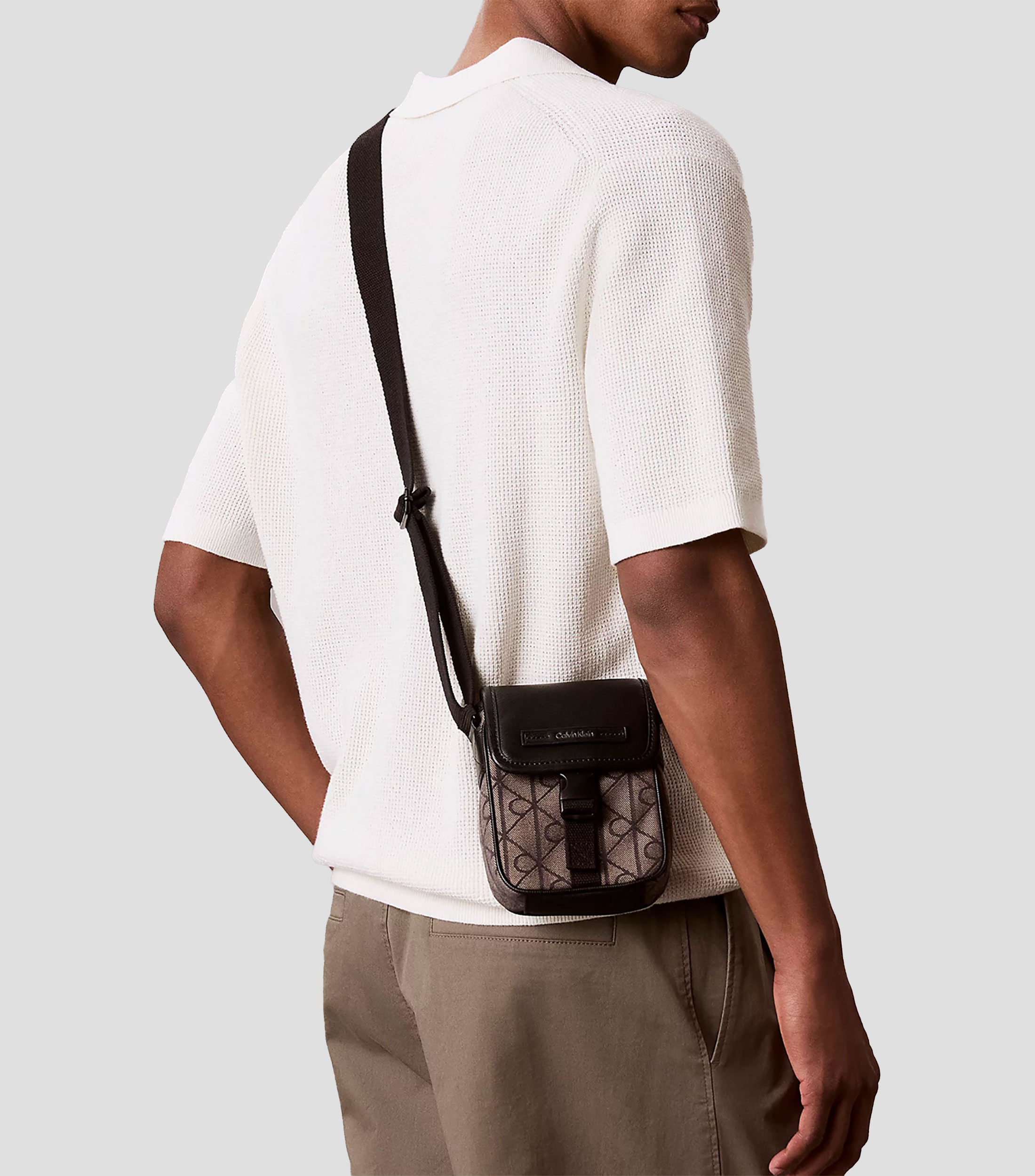 Bolso Crossbody con estampado monogram Hombre