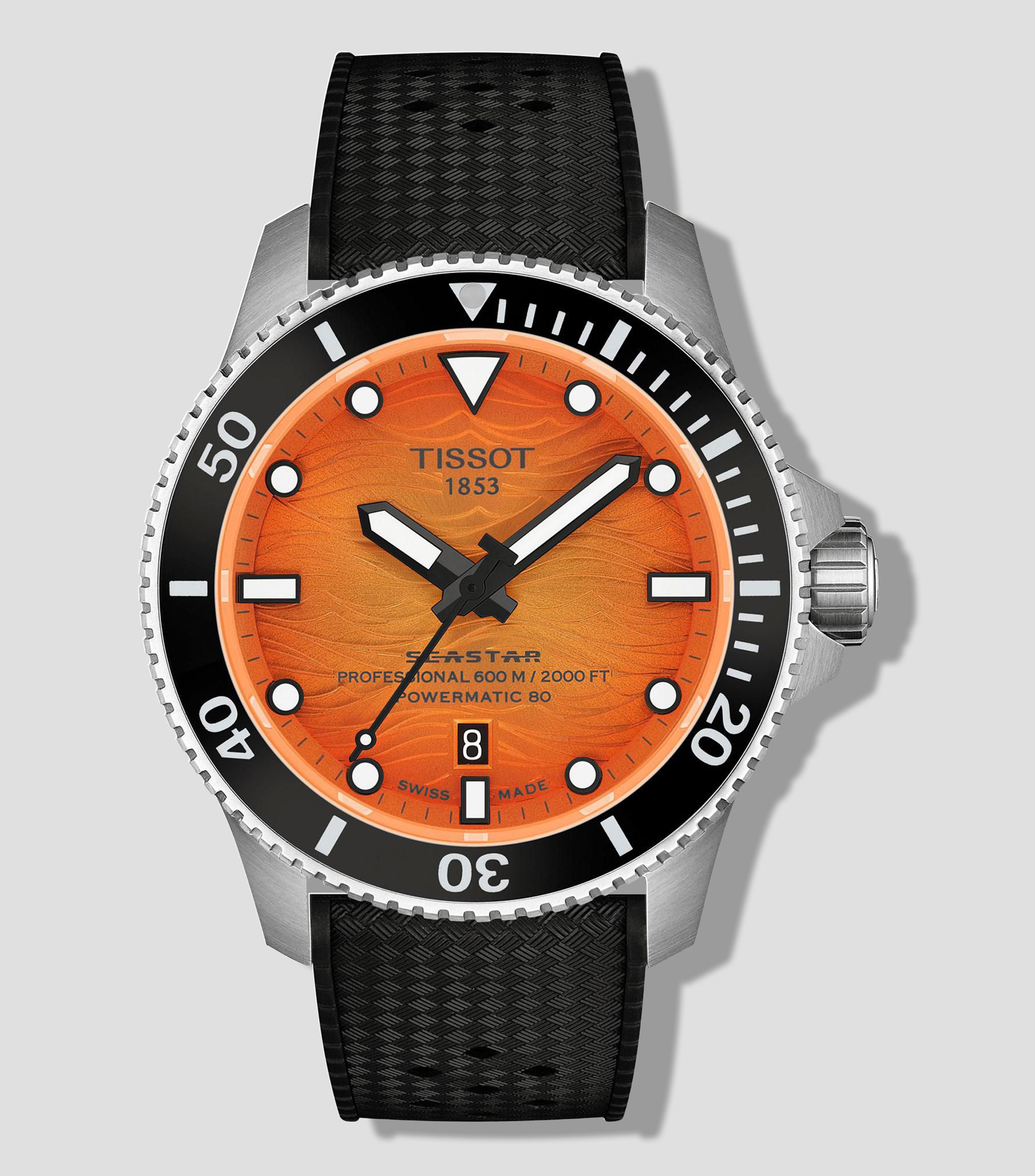 Reloj para hombre Seastar Deportivo Plateado, Negro
