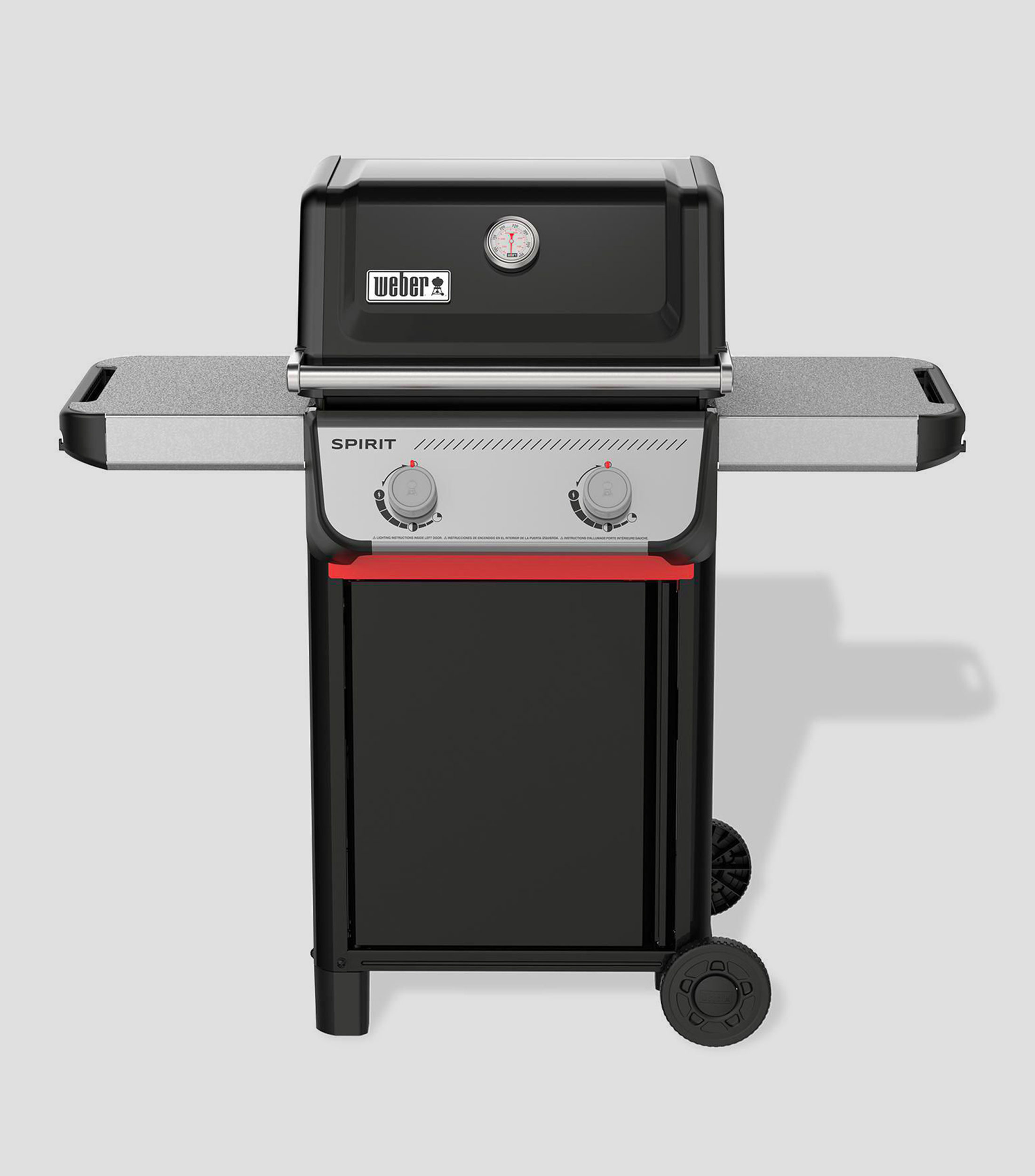 Asador de gas Spirit E-210 en Acero Porcenalizado
