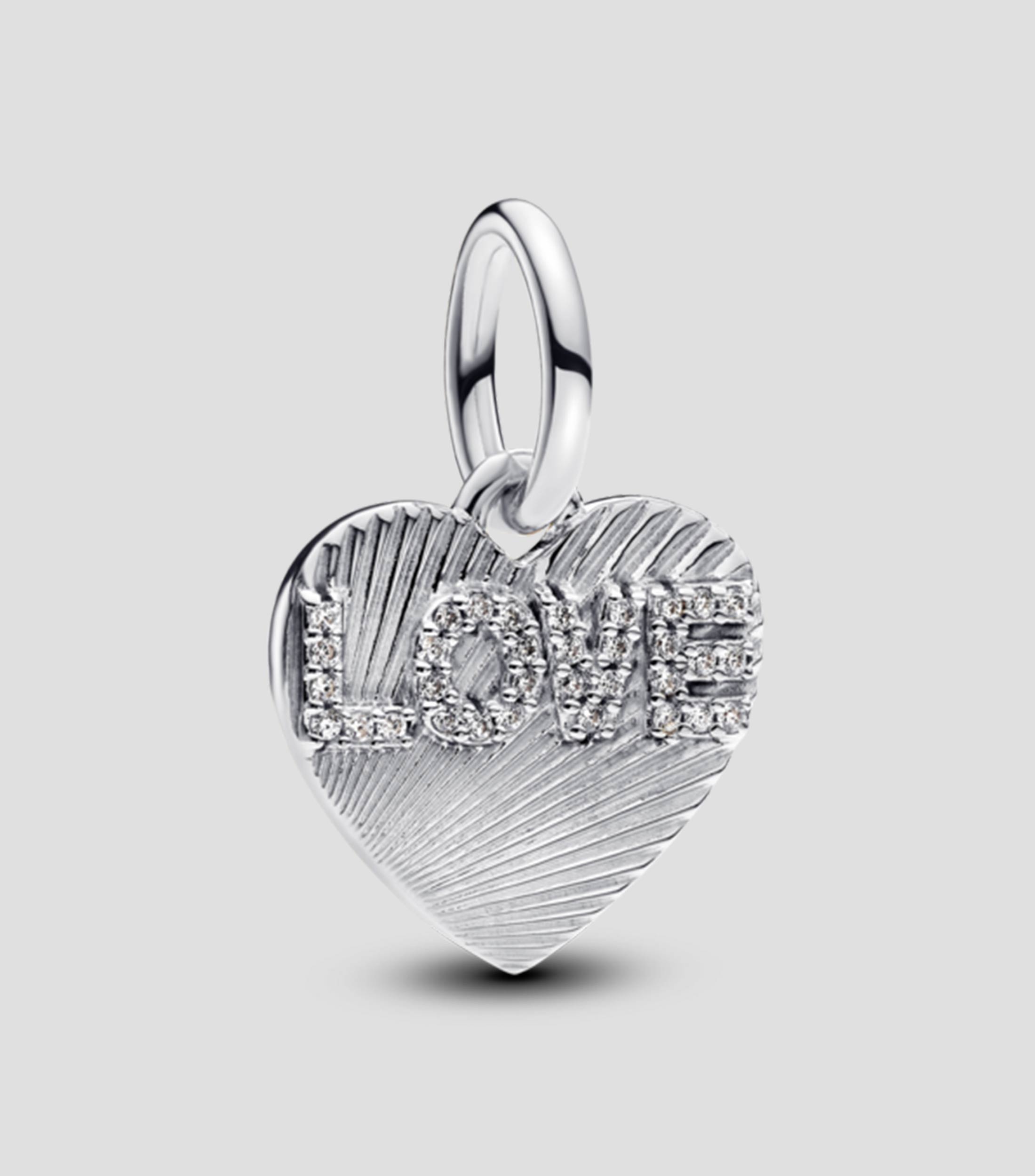Charm en Plata Love Heart Mujer