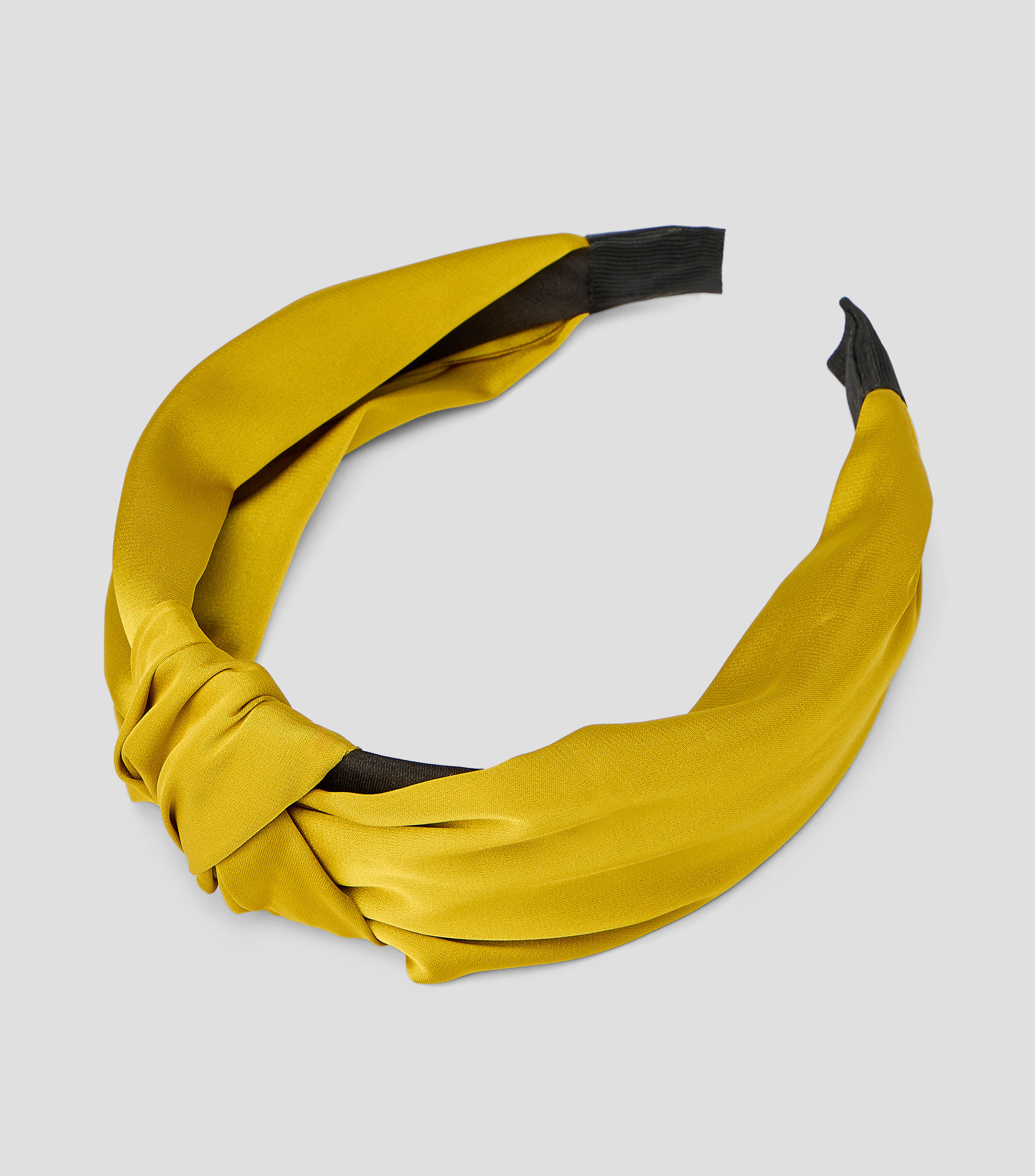Diadema amarilla lisa Mujer