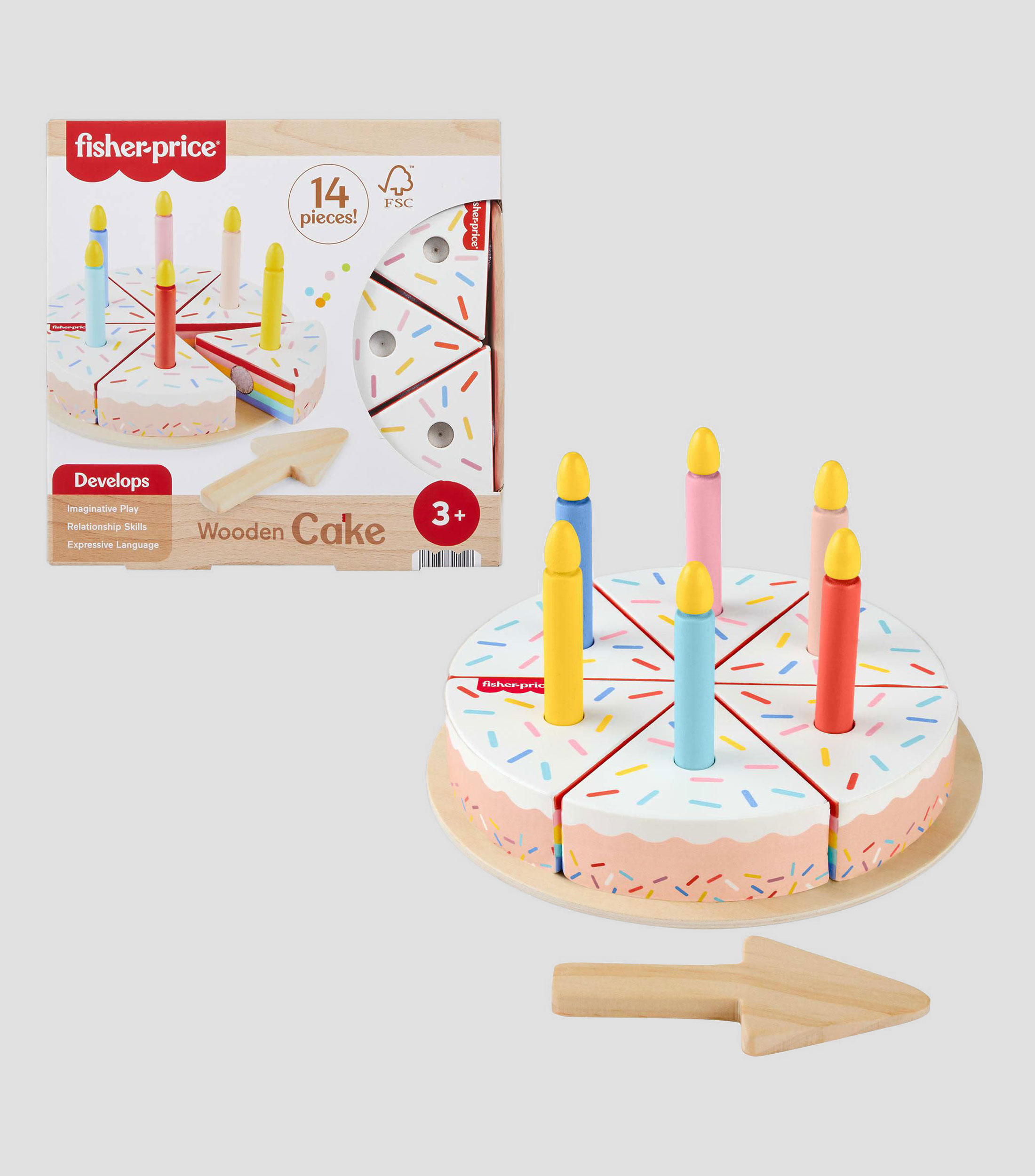 Pastel Cumpleaños de madera
