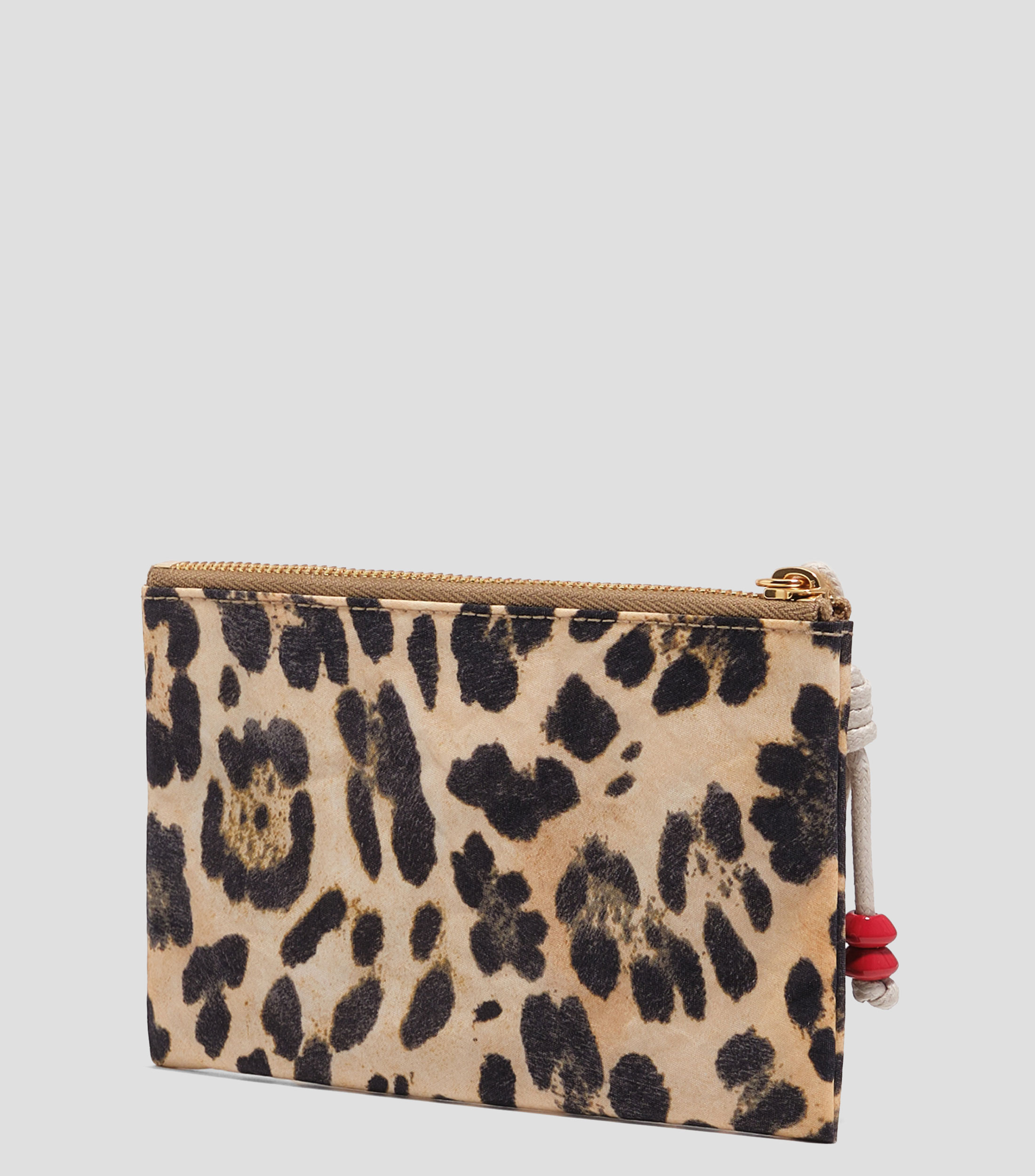 Cartera nylon leopardo natural Mujer