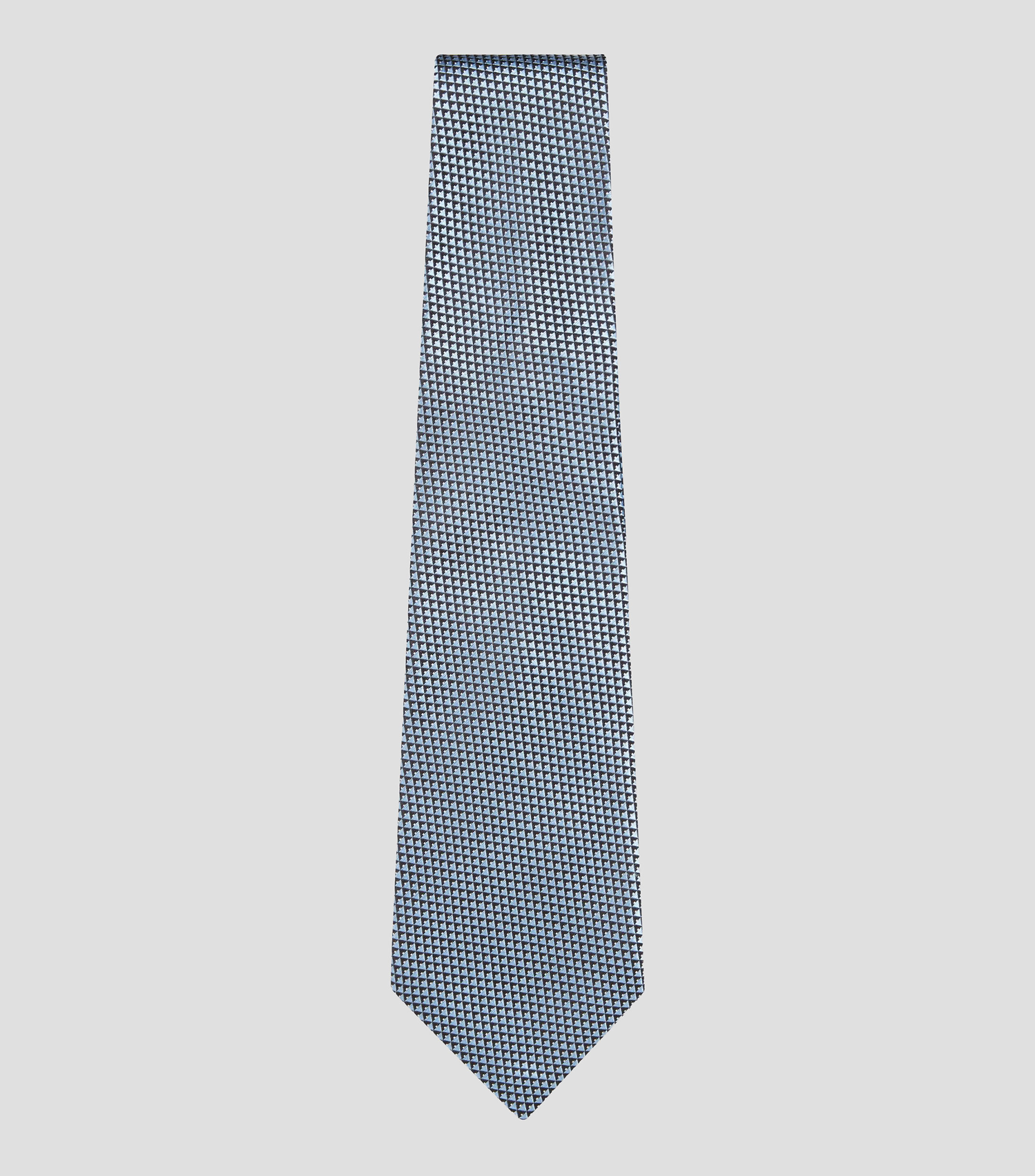 Corbata ancha en seda azul claro