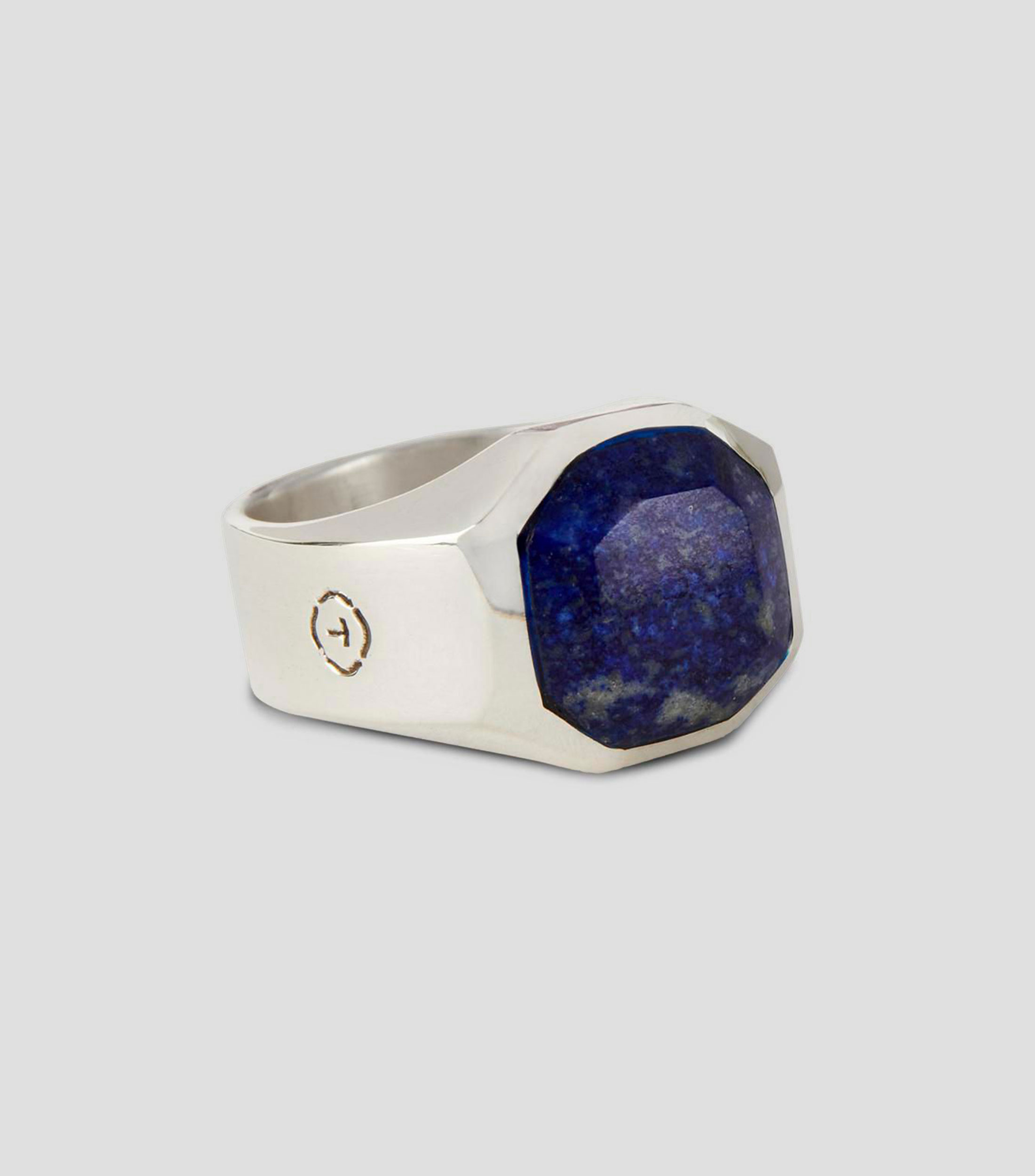 Anillo en plata .925 octagonal lapislázuli Unisex
