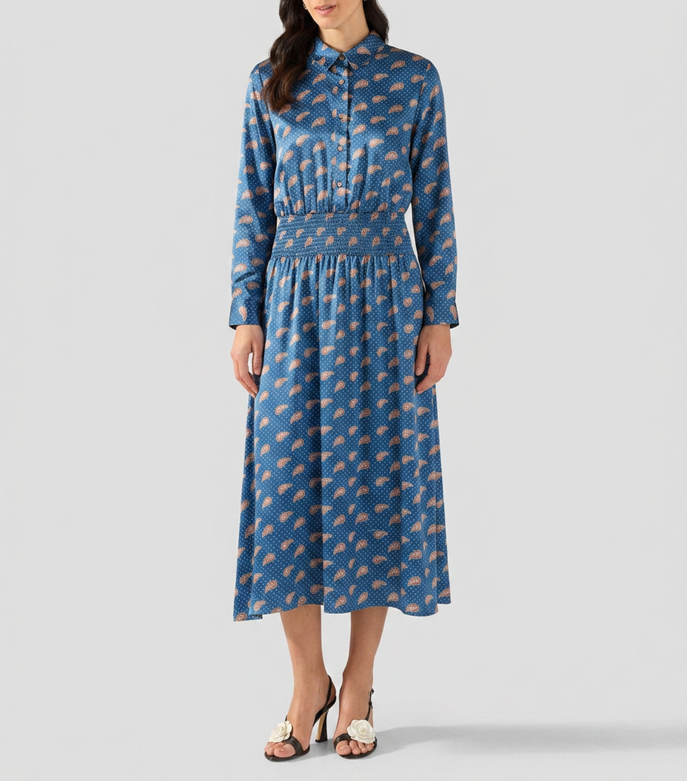Vestido largo manga larga fantasía Mujer