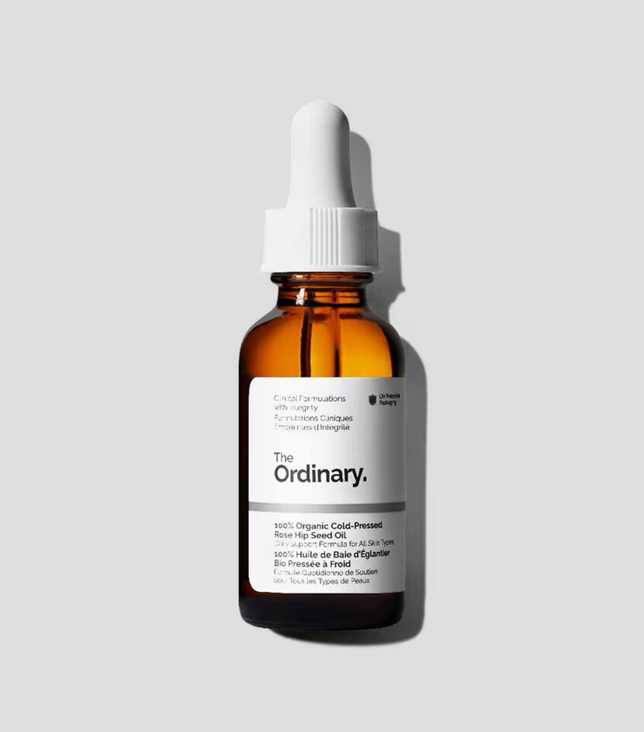 Aceite facial hidratante 100% Organic Cold-Pressed Rose Hip Seed Oil, 30 ml