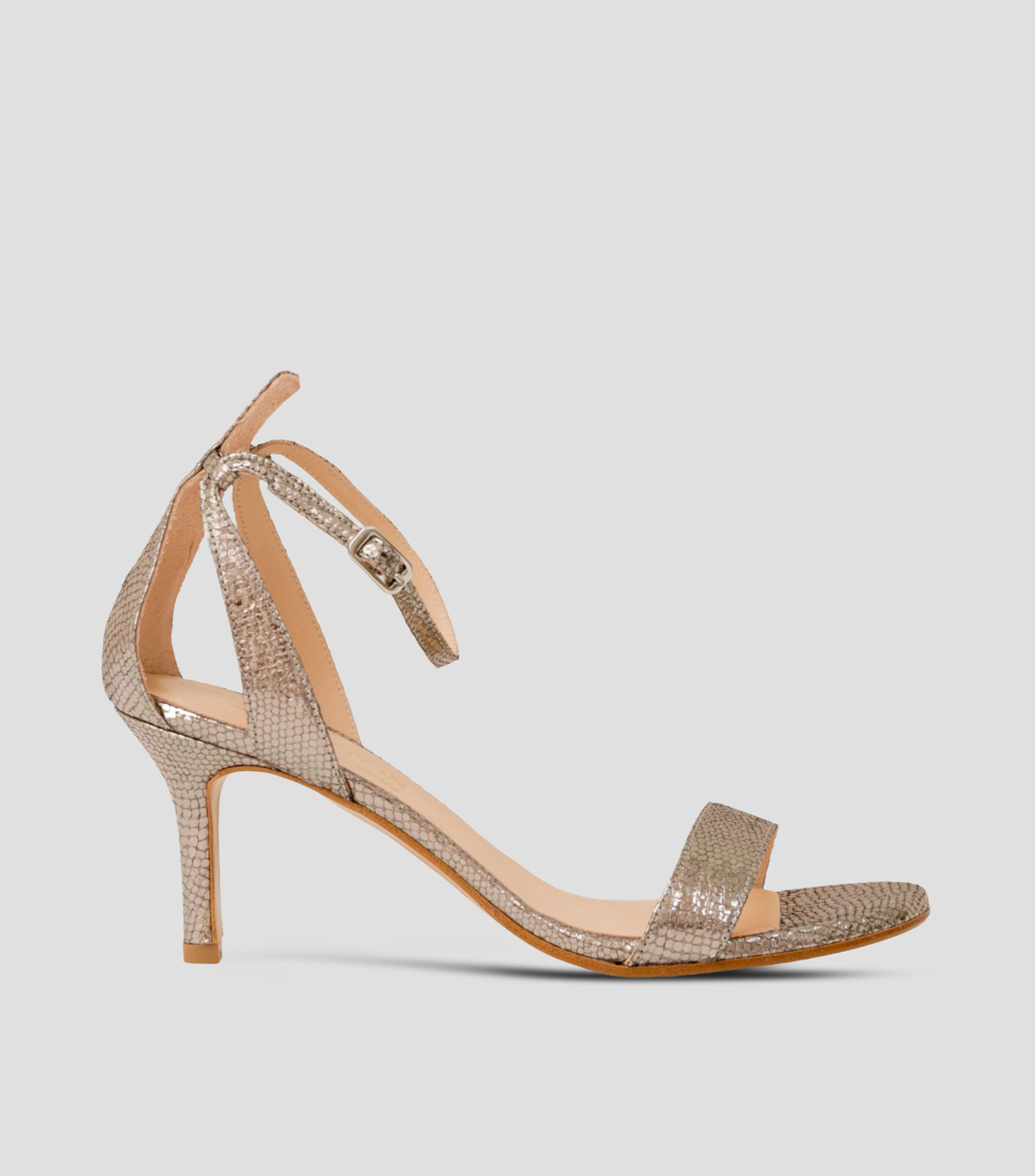 Sandalias con tacón medio delgado Ginebra Mujer