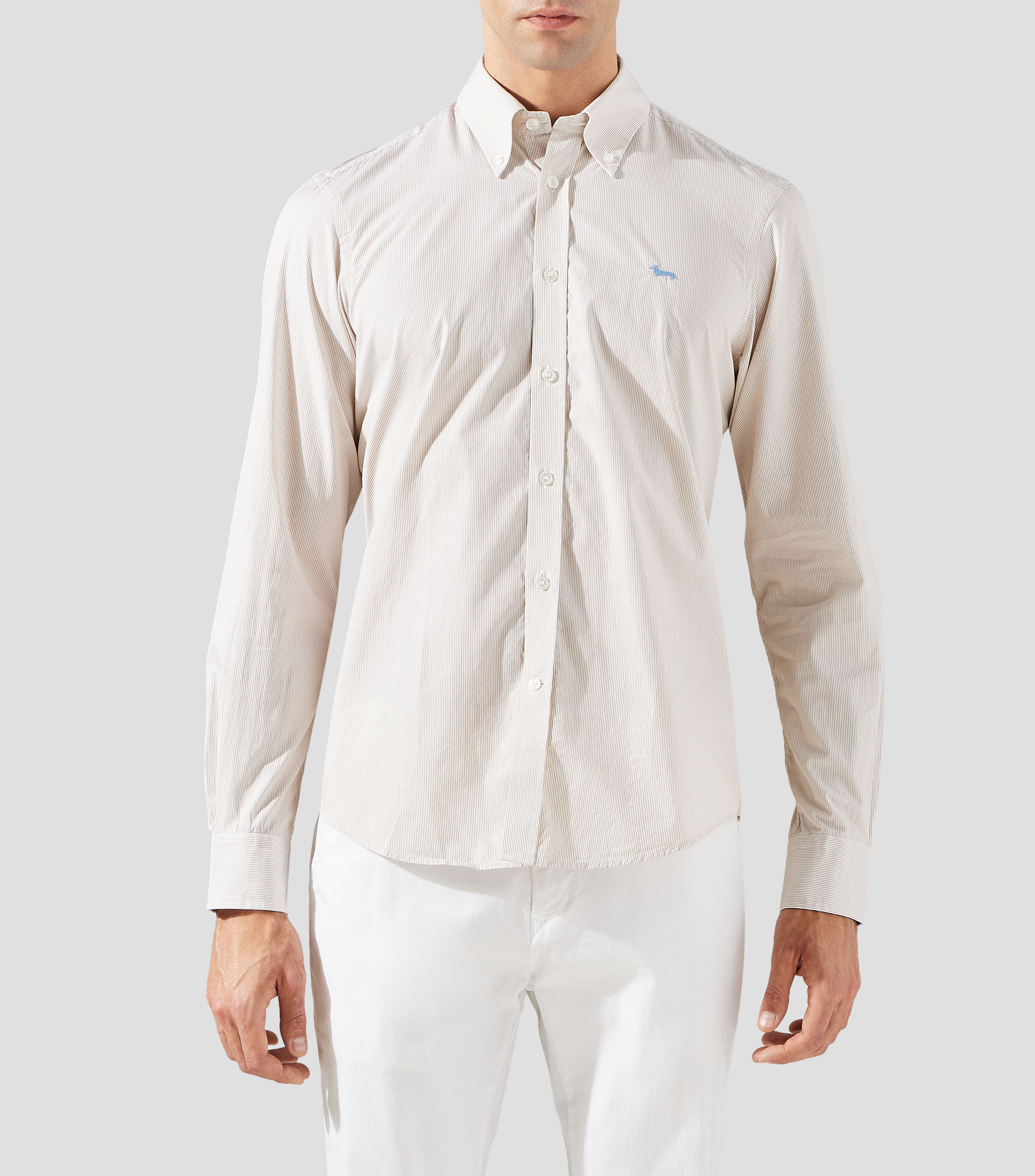 Camisa rayas manga larga Hombre