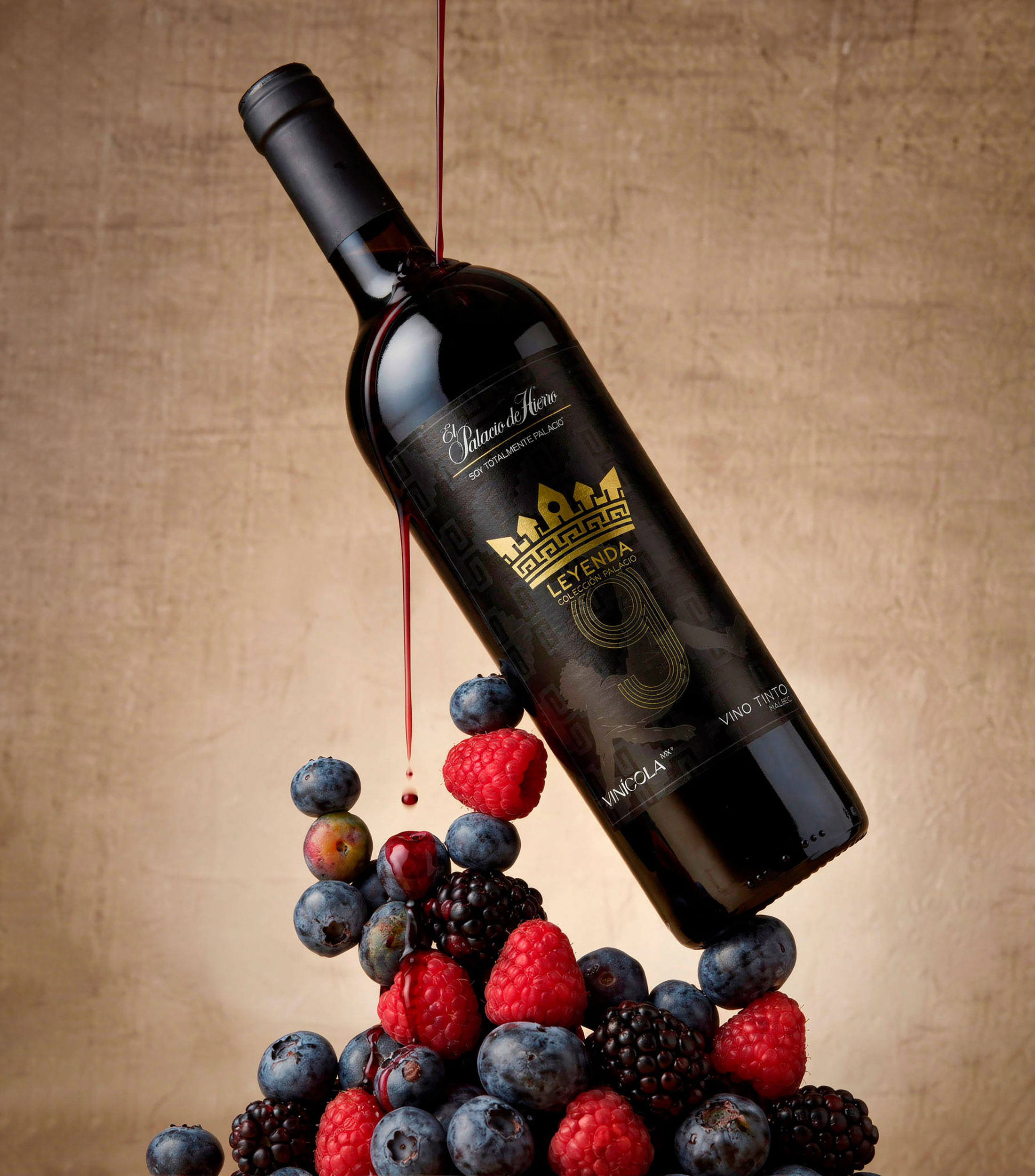 Vino tinto Malbec Leyenda Colección Palacio, México, 750 ml